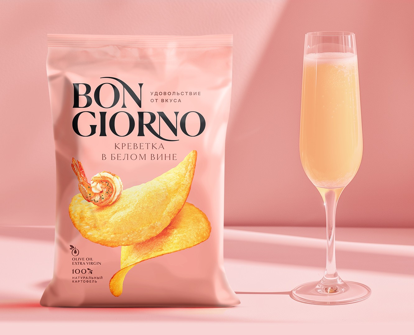 Bon Giorno: редизайн упаковки бренда чипсов на Dprofile