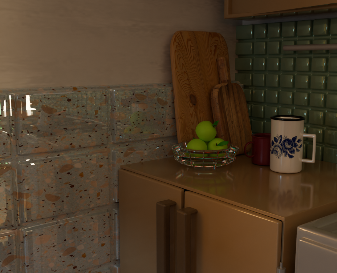 Кухня 3D — Иллюстрация на Dprofile