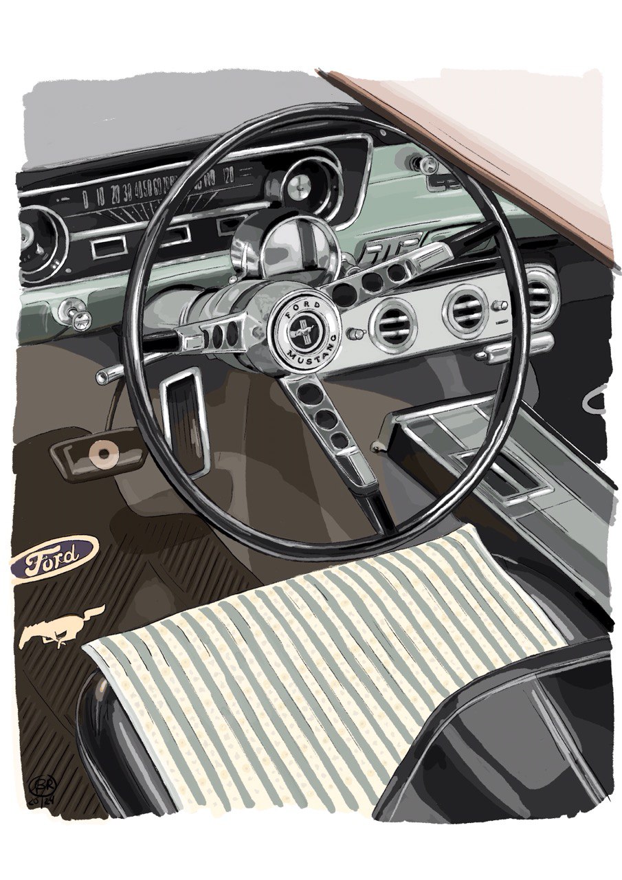 FORD MUSTANG 1965 — Изображение №5 — Иллюстрация на Dprofile