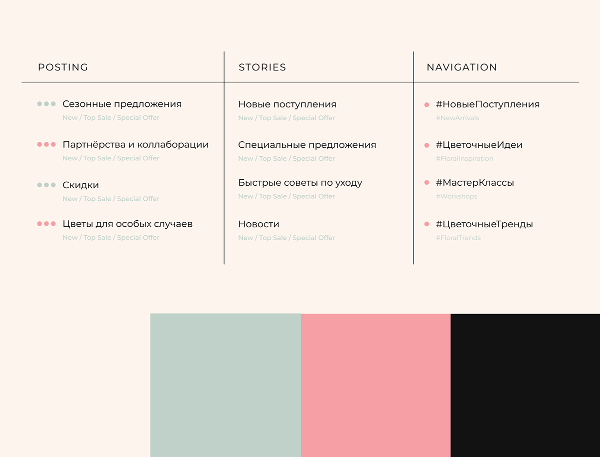 Identity / social media for a flower boutique — Изображение №4 — Брендинг на Dprofile
