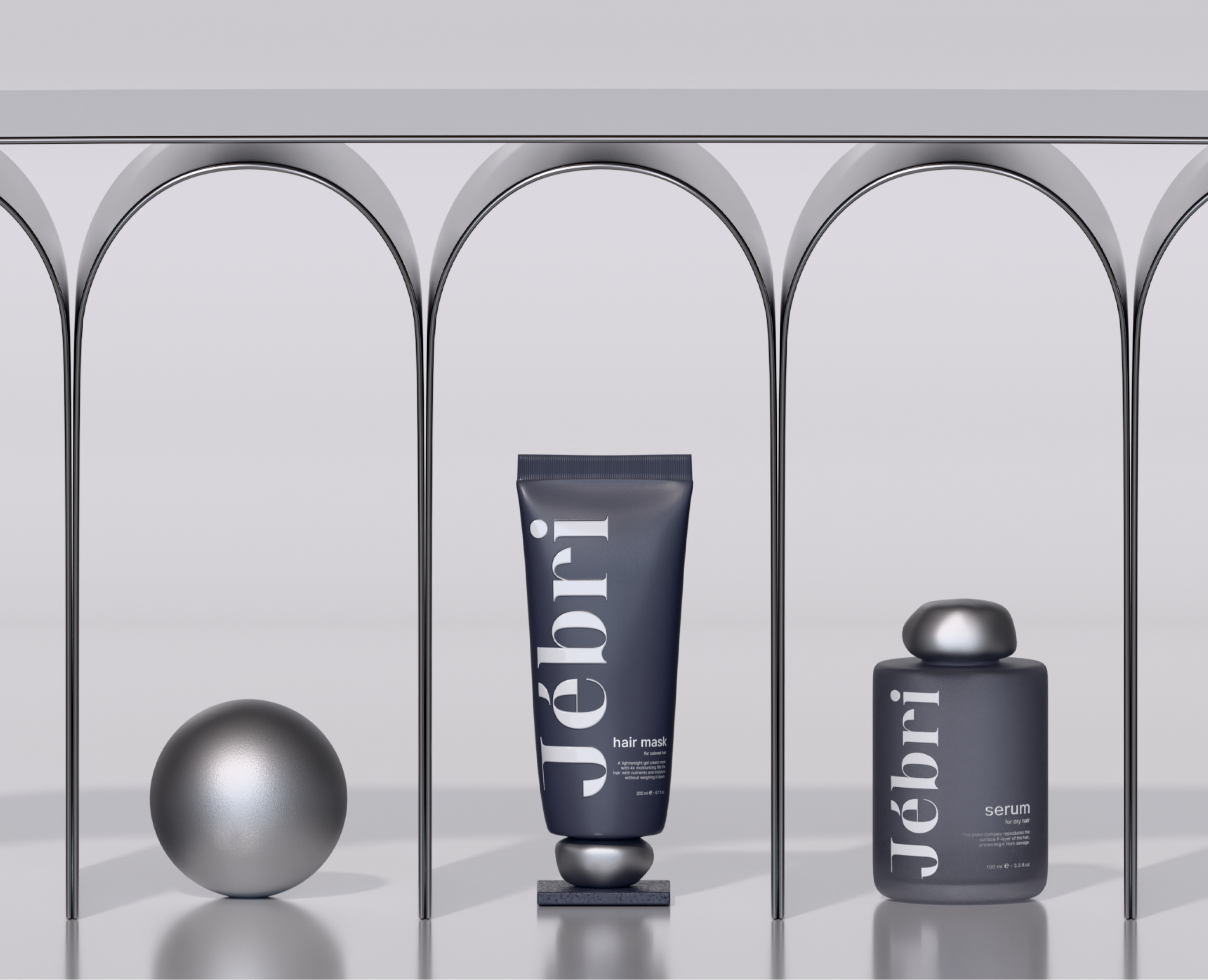 Jébri Cosmetics Brand Identity / Фирменный стиль — Брендинг, 3D на Dprofile
