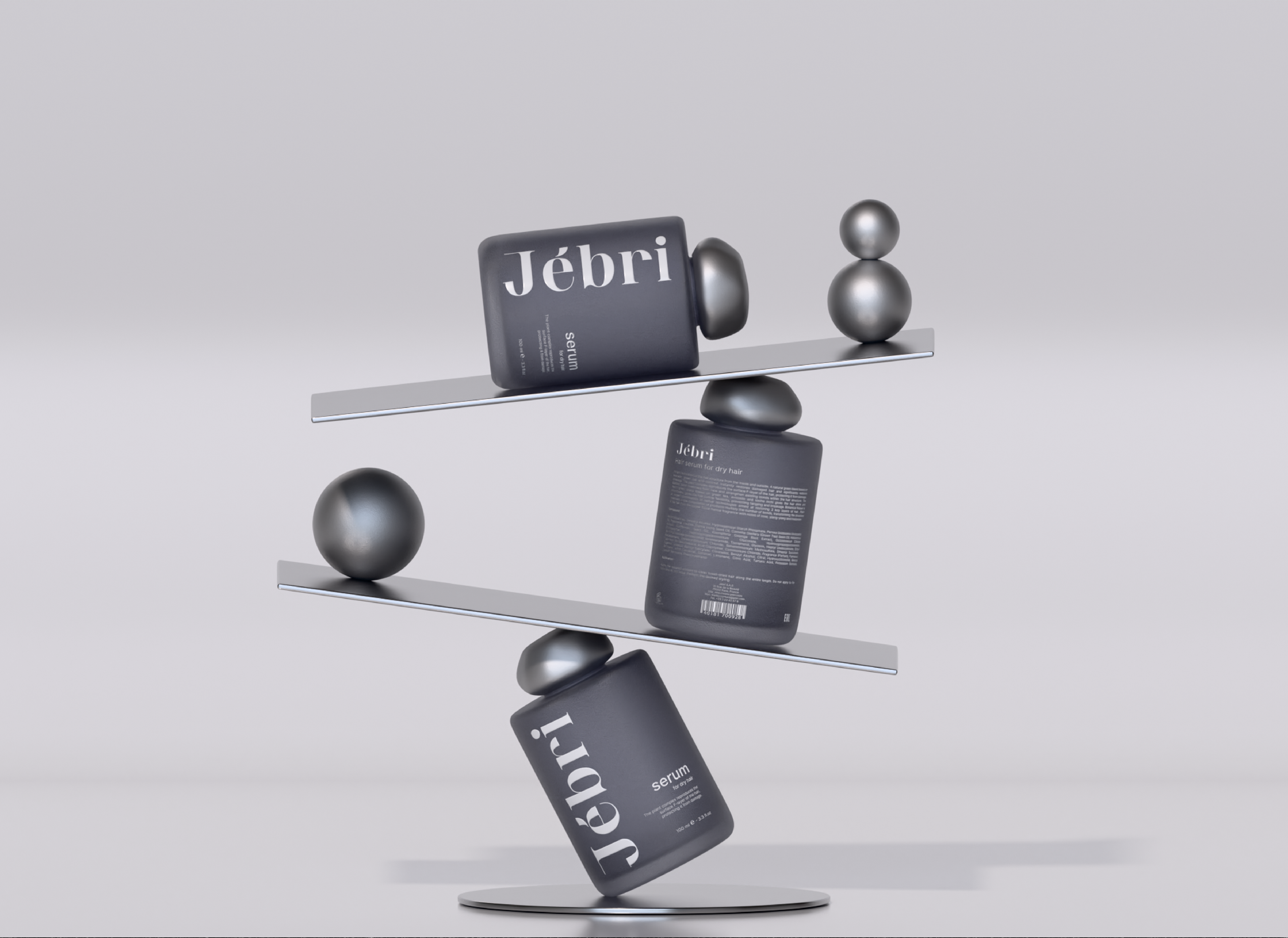 Jébri Cosmetics Brand Identity / Фирменный стиль — Изображение №18 — Брендинг, 3D на Dprofile