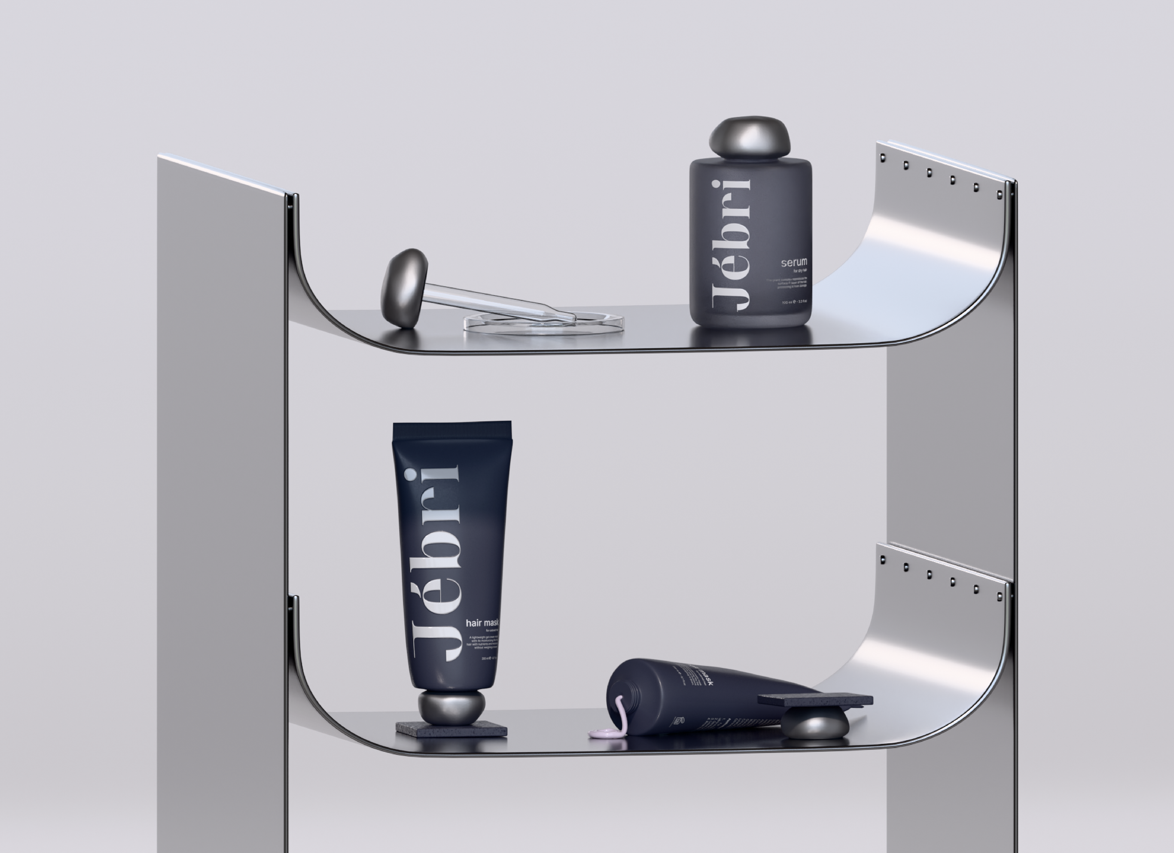 Jébri Cosmetics Brand Identity / Фирменный стиль — Изображение №6 — Брендинг, 3D на Dprofile