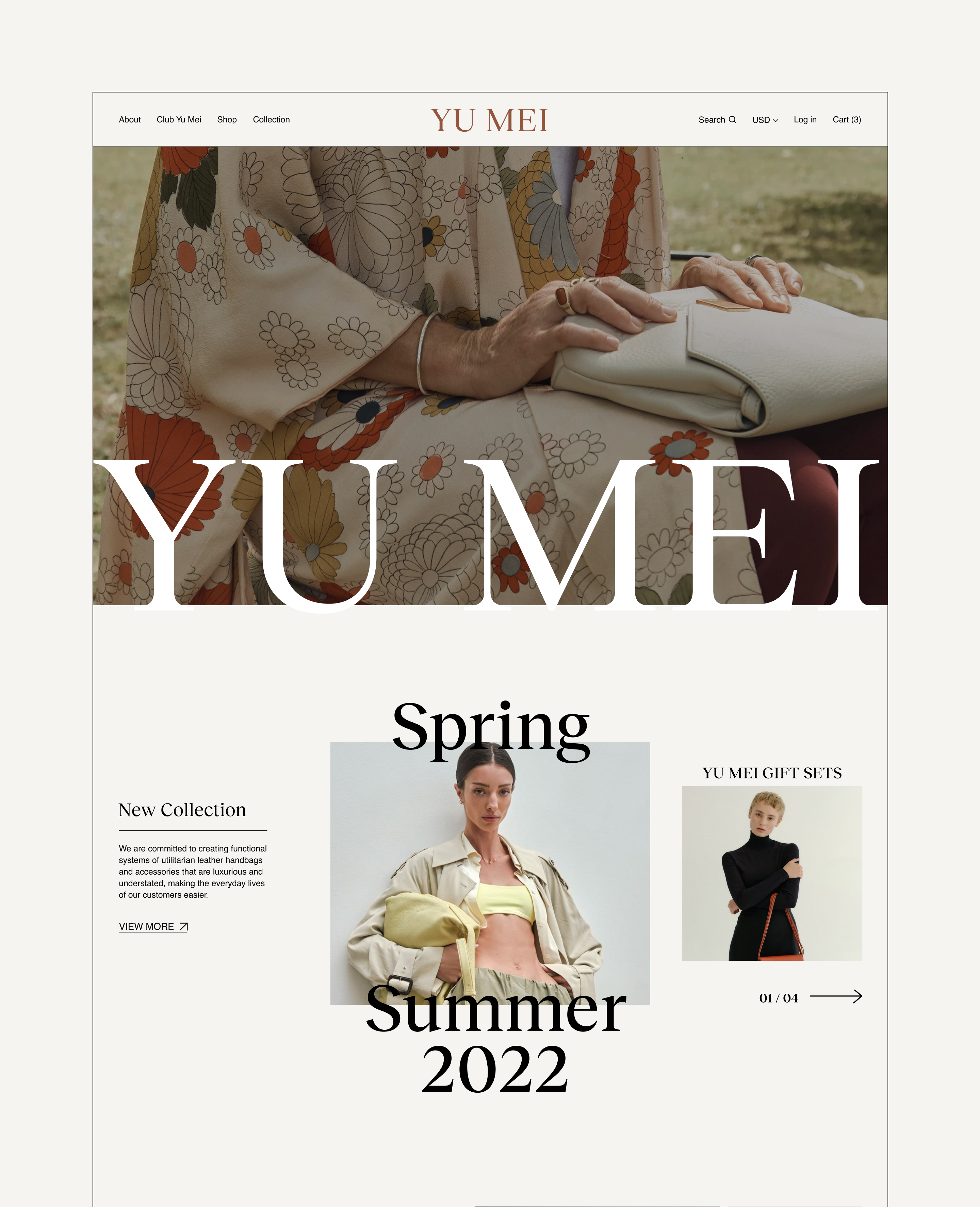 YU MEI — интернет-магазин — Изображение №3 — Интерфейсы на Dprofile