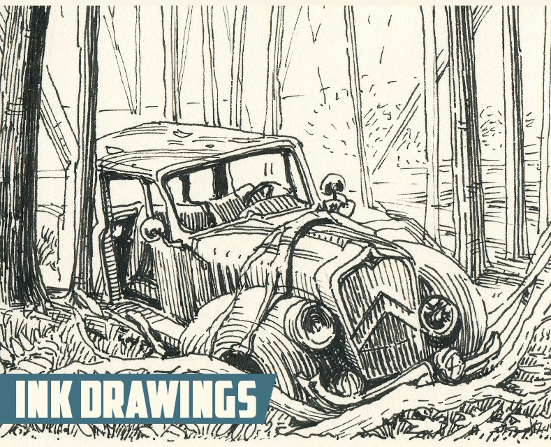 Ink drawings — Иллюстрация, Графика на Dprofile