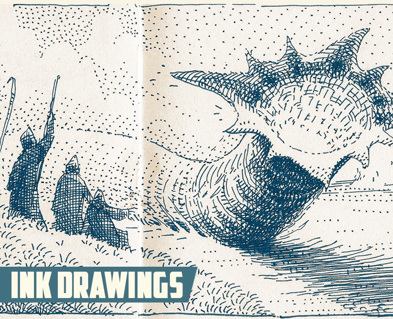 Ink drawings 2 — Иллюстрация, Графика на Dprofile