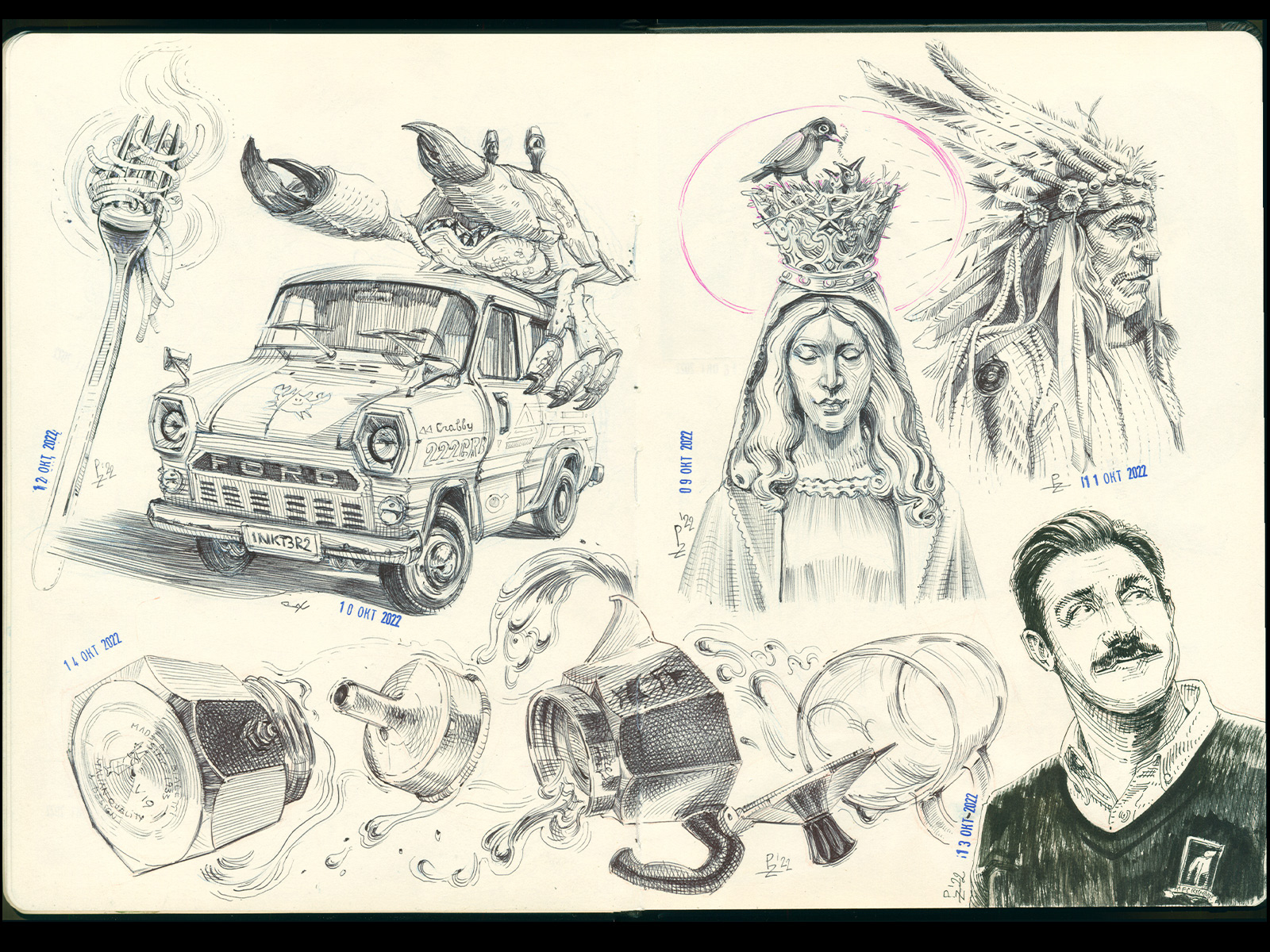 Ink drawings 3 — Изображение №3 — Иллюстрация, Графика на Dprofile