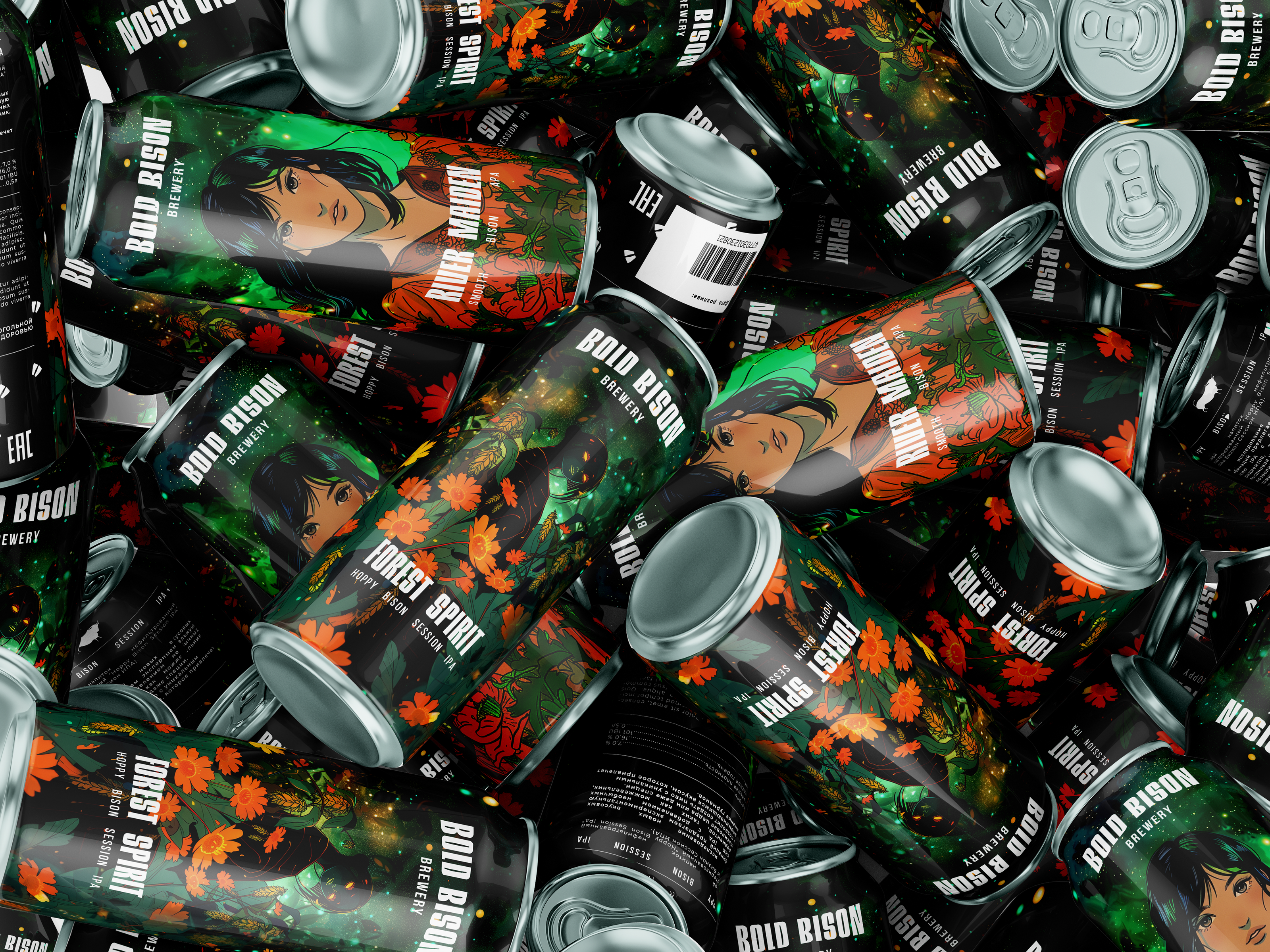 Branding || Bold Bison brewery — Изображение №11 — Брендинг на Dprofile