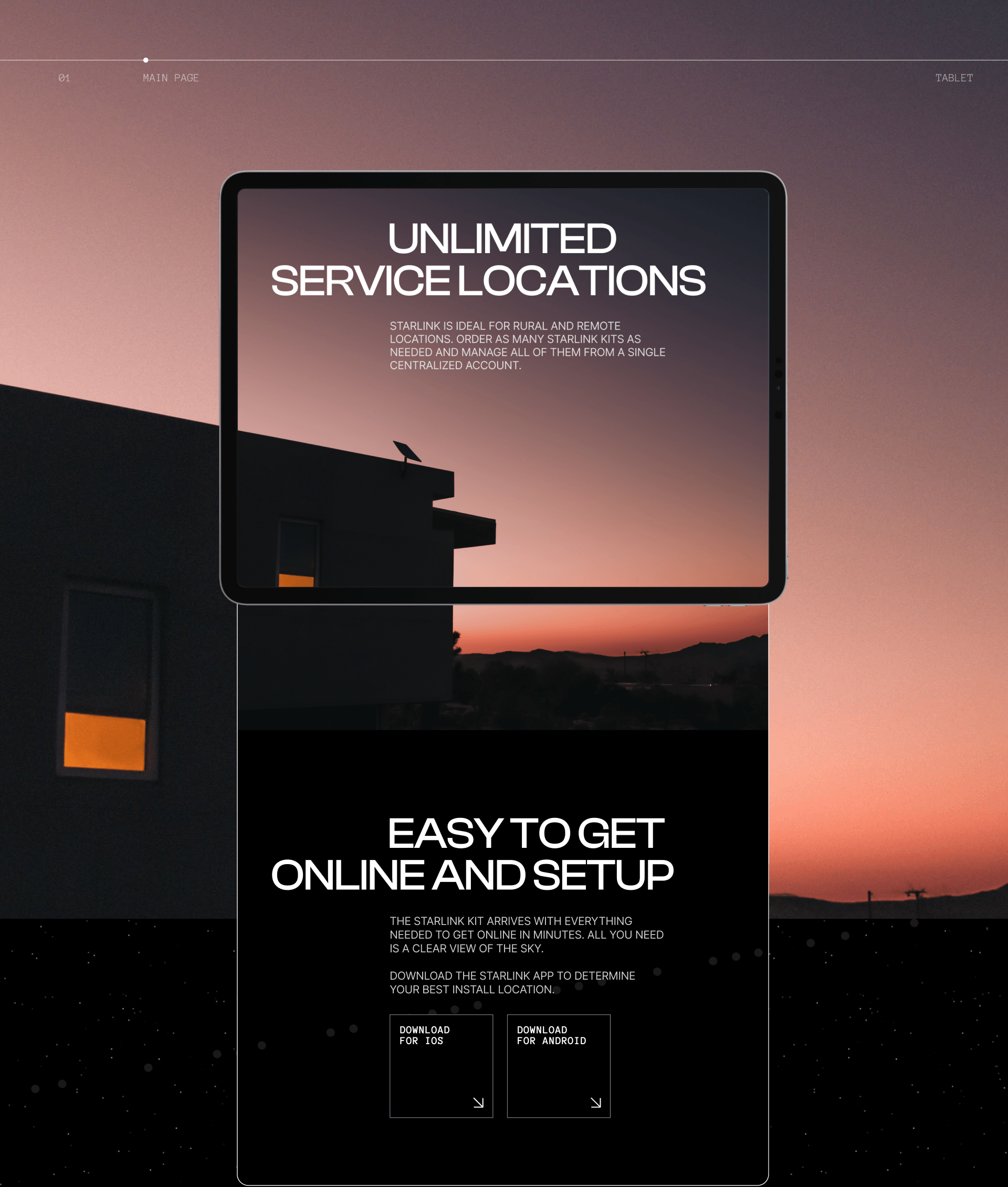 Starlink / Redesign concept — Изображение №6 — Интерфейсы, Анимация на Dprofile