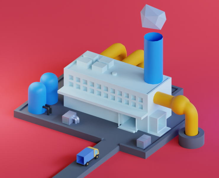 factory — Иллюстрация, 3D на Dprofile