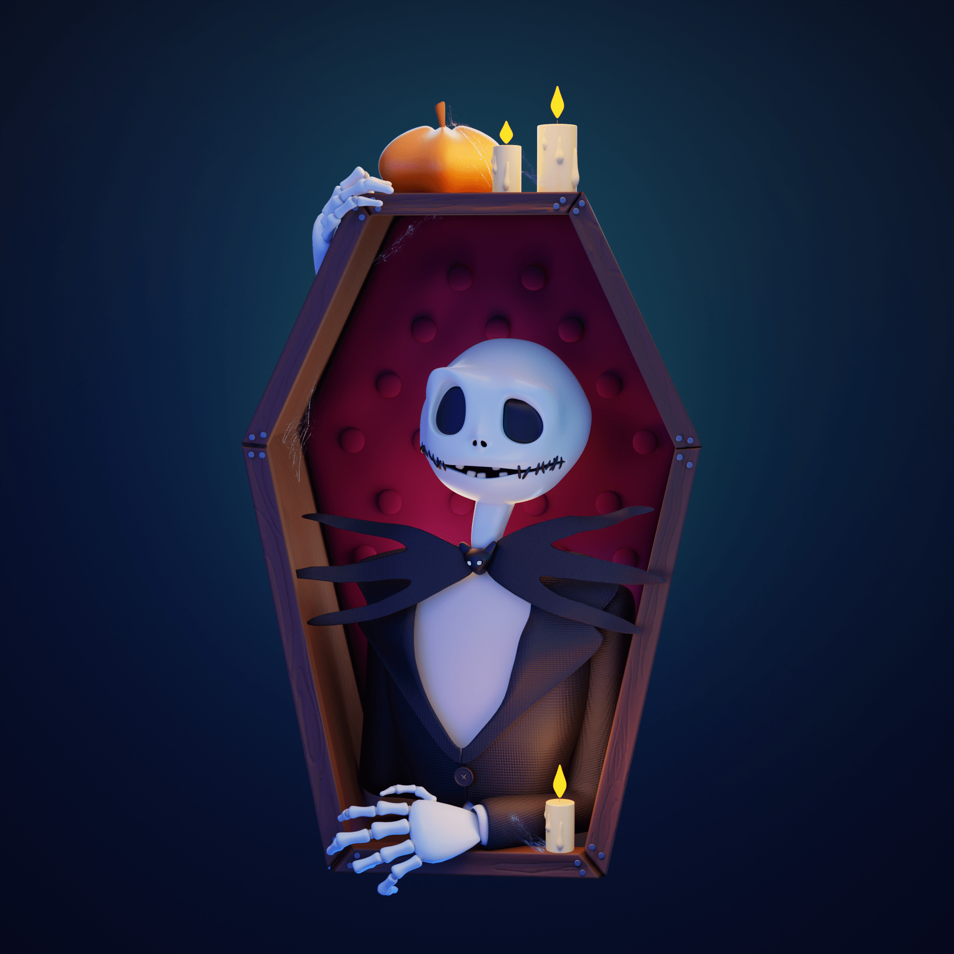 Jack Skellington — Изображение №1 — Иллюстрация, 3D на Dprofile