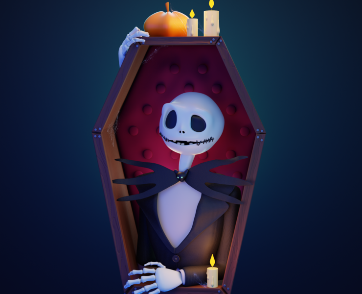 Jack Skellington — Иллюстрация, 3D на Dprofile