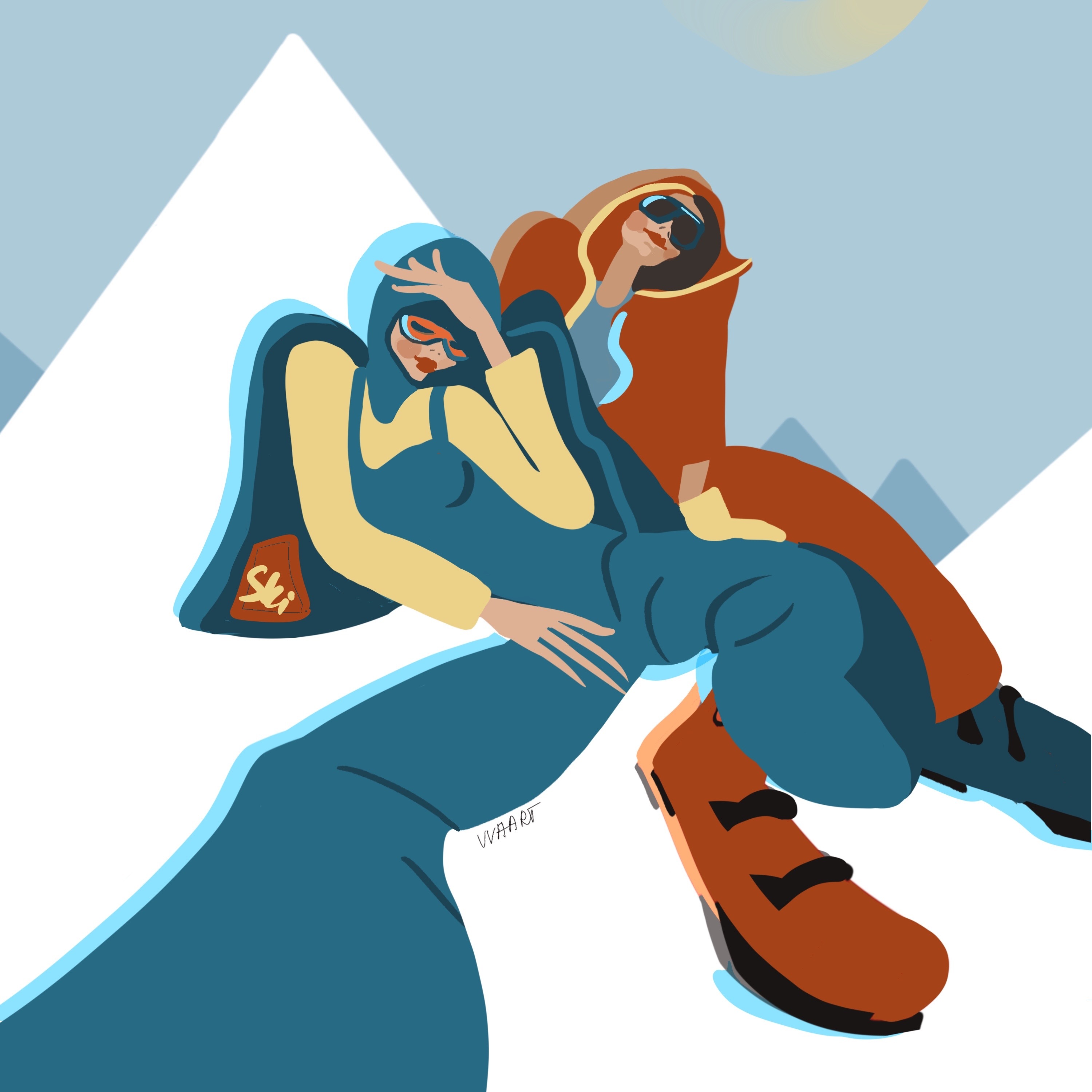 Fashion Горнолыжный курорт — Изображение №1 — Иллюстрация на Dprofile