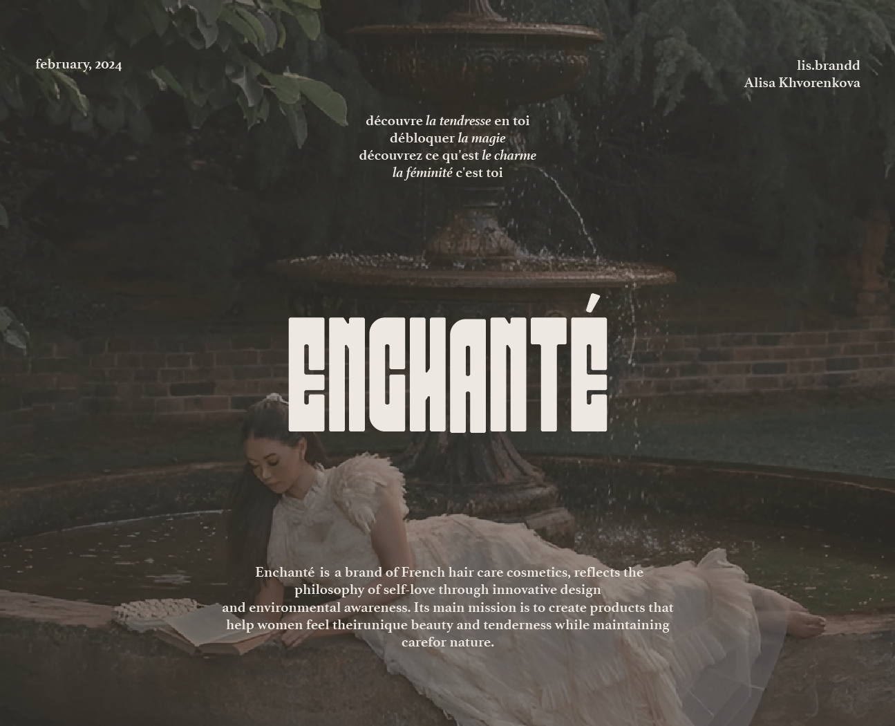 Enchanté / identity for a brand of hair cosmetics — Брендинг на Dprofile