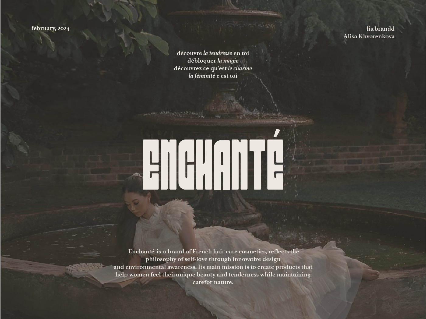 Enchanté / identity for a brand of hair cosmetics — Изображение №1 — Брендинг на Dprofile
