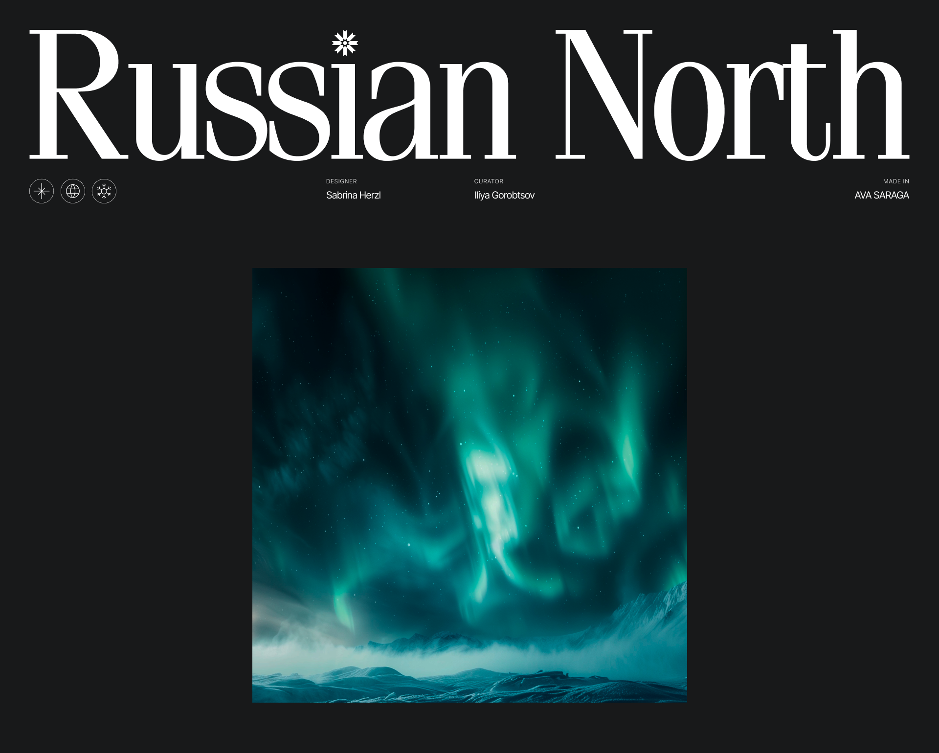 Russian North | web-design — Изображение №1 — Интерфейсы, Анимация на Dprofile