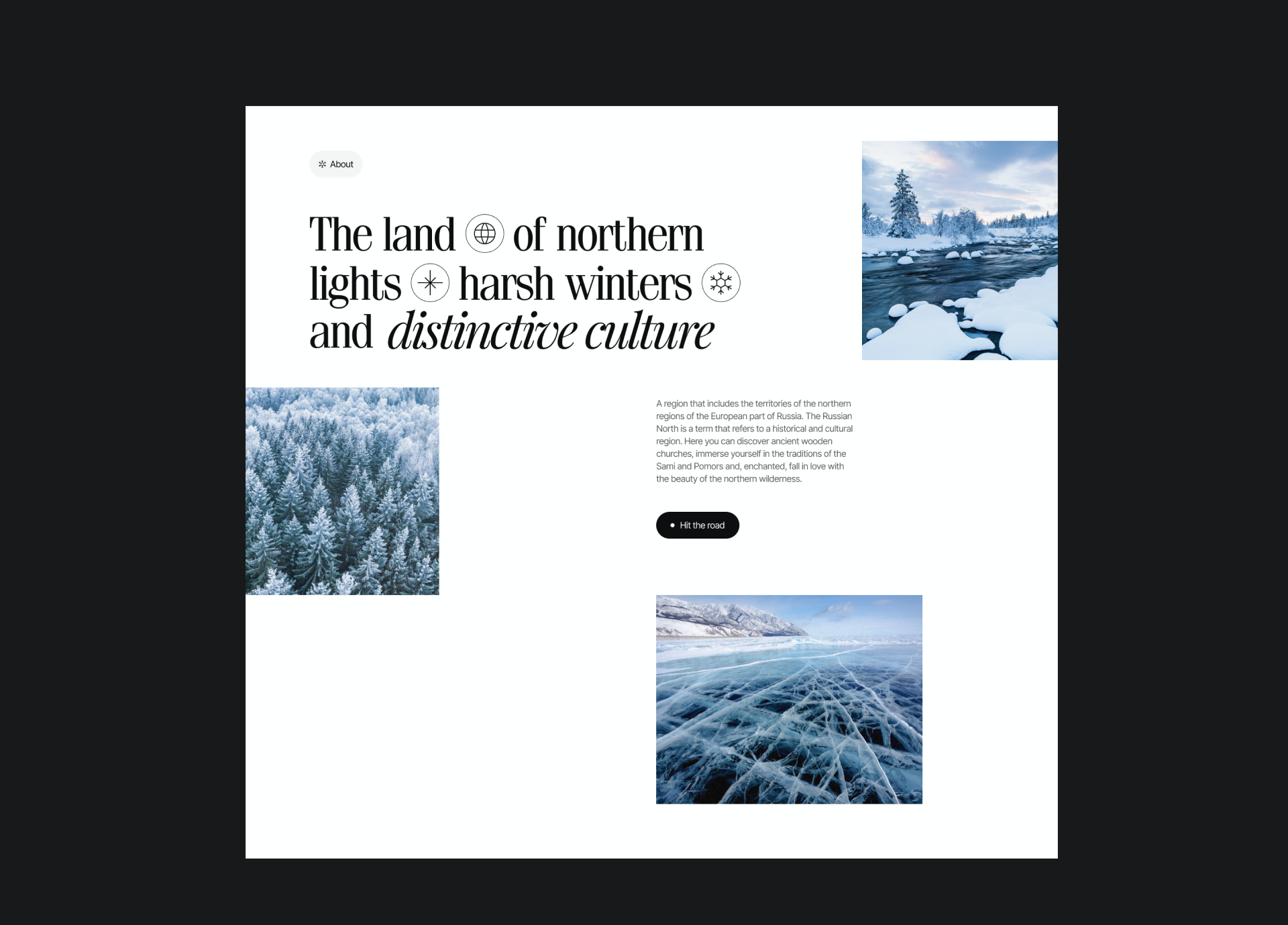 Russian North | web-design — Изображение №7 — Интерфейсы, Анимация на Dprofile