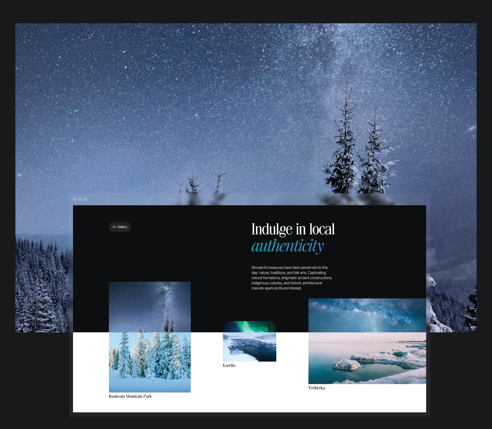 Russian North | web-design — Изображение №15 — Интерфейсы, Анимация на Dprofile