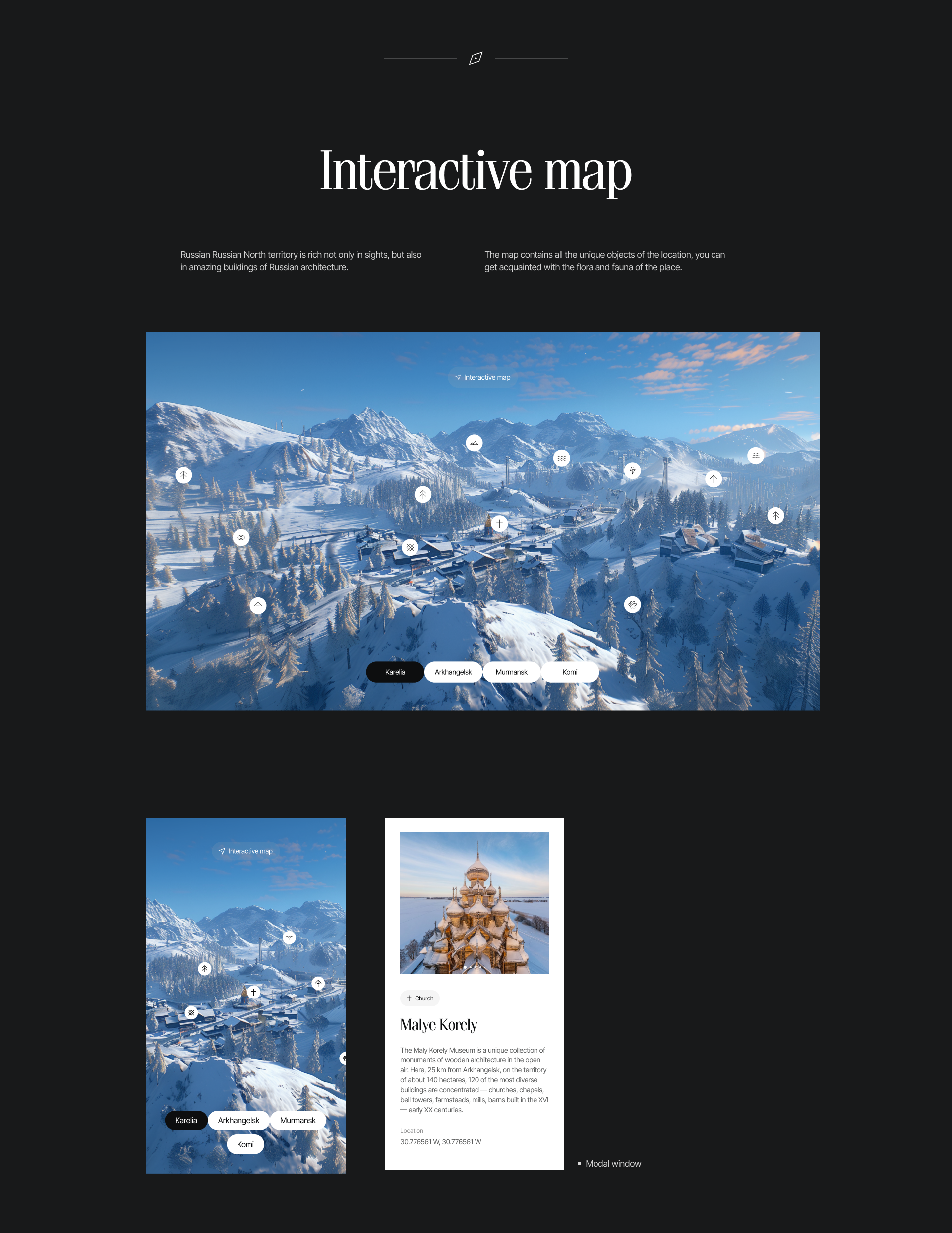 Russian North | web-design — Изображение №14 — Интерфейсы, Анимация на Dprofile