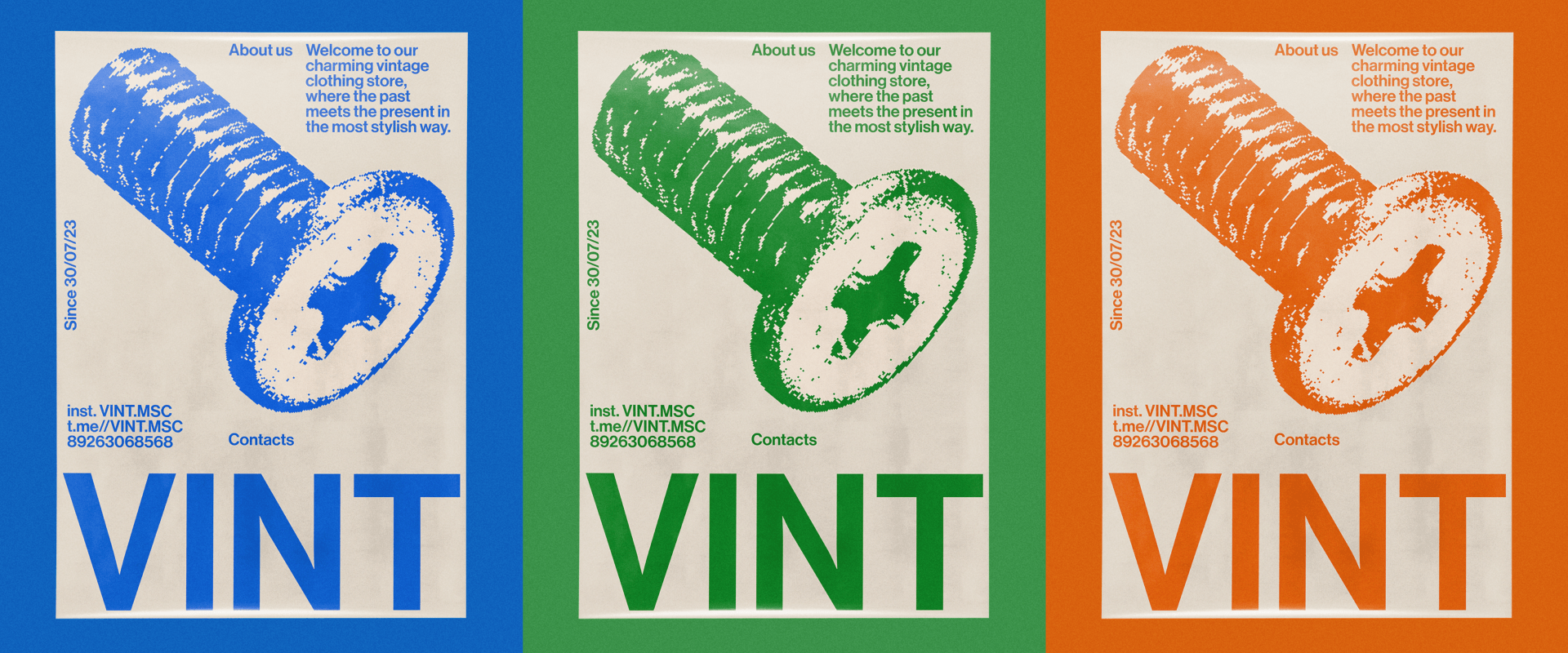 Магазин винтажной одежды "VINT" — Изображение №5 — Брендинг, Графика на Dprofile