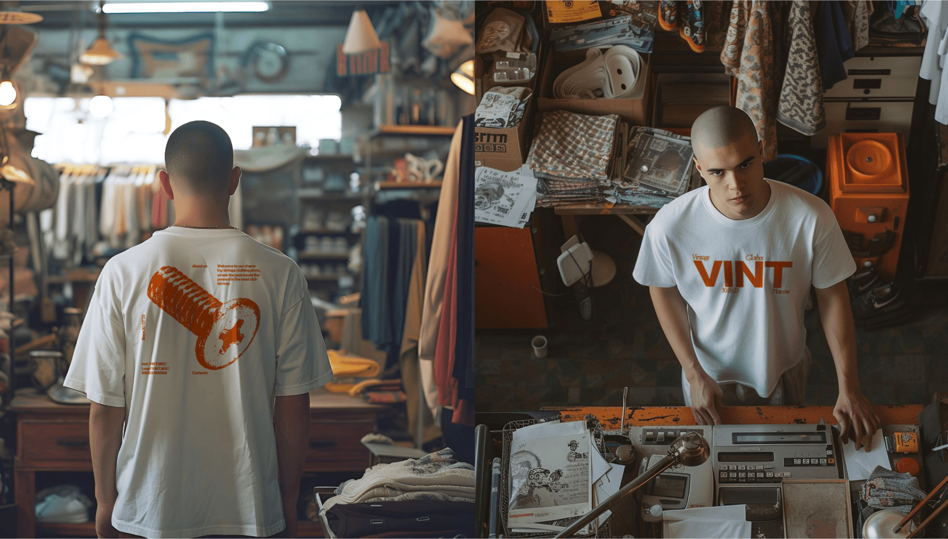 Магазин винтажной одежды "VINT" — Изображение №8 — Брендинг, Графика на Dprofile