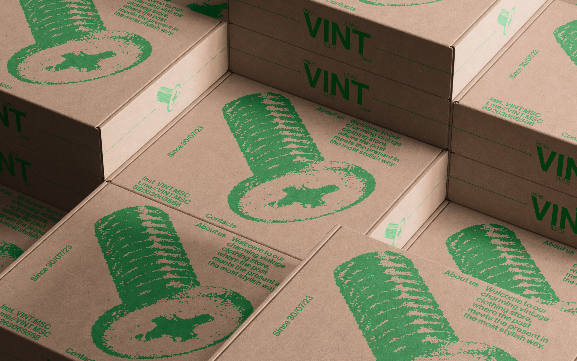 Магазин винтажной одежды "VINT" — Изображение №13 — Брендинг, Графика на Dprofile
