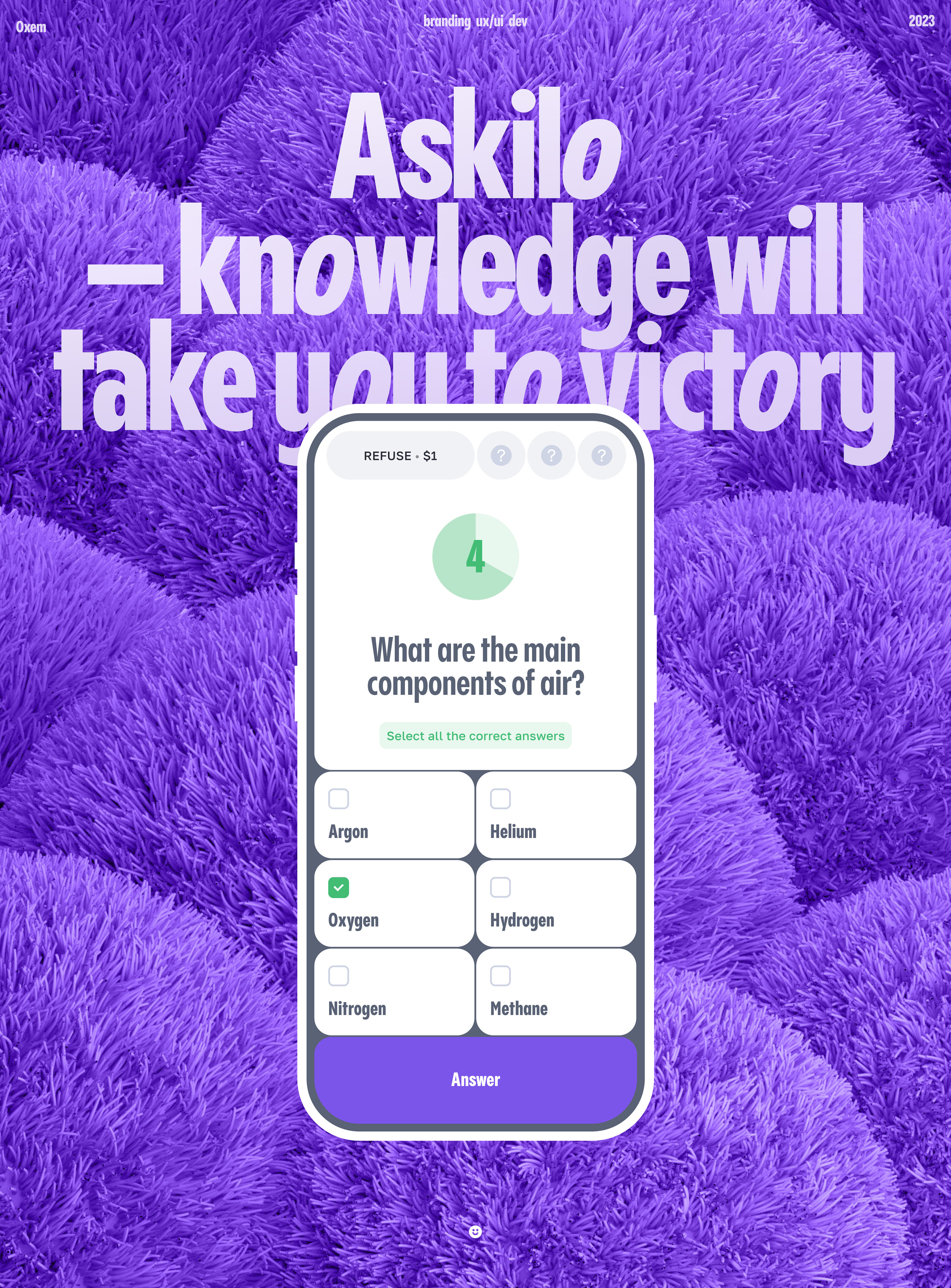 Askilo™ | online quiz platform — Изображение №1 — Интерфейсы, Брендинг на Dprofile