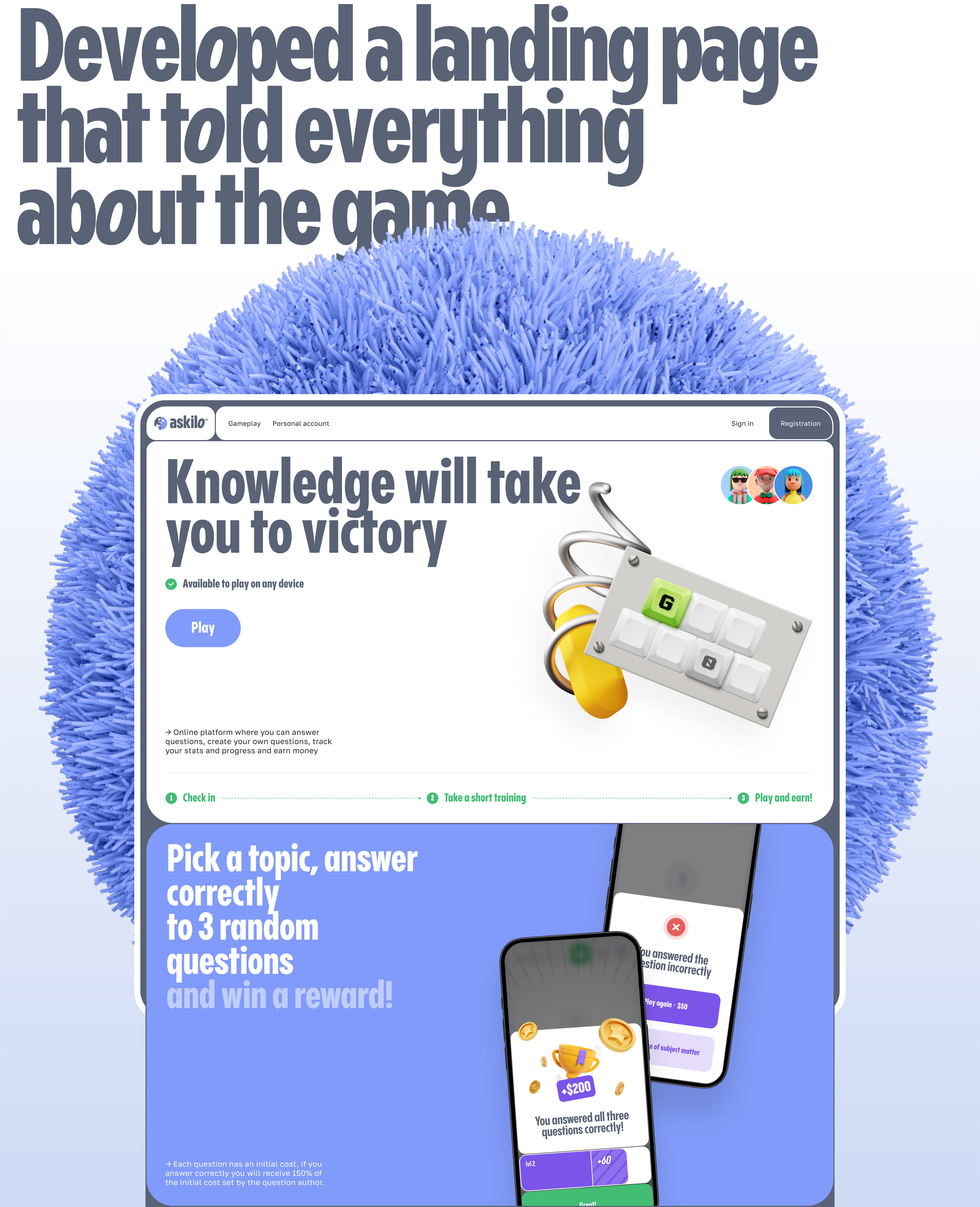 Askilo™ | online quiz platform — Изображение №8 — Интерфейсы, Брендинг на Dprofile