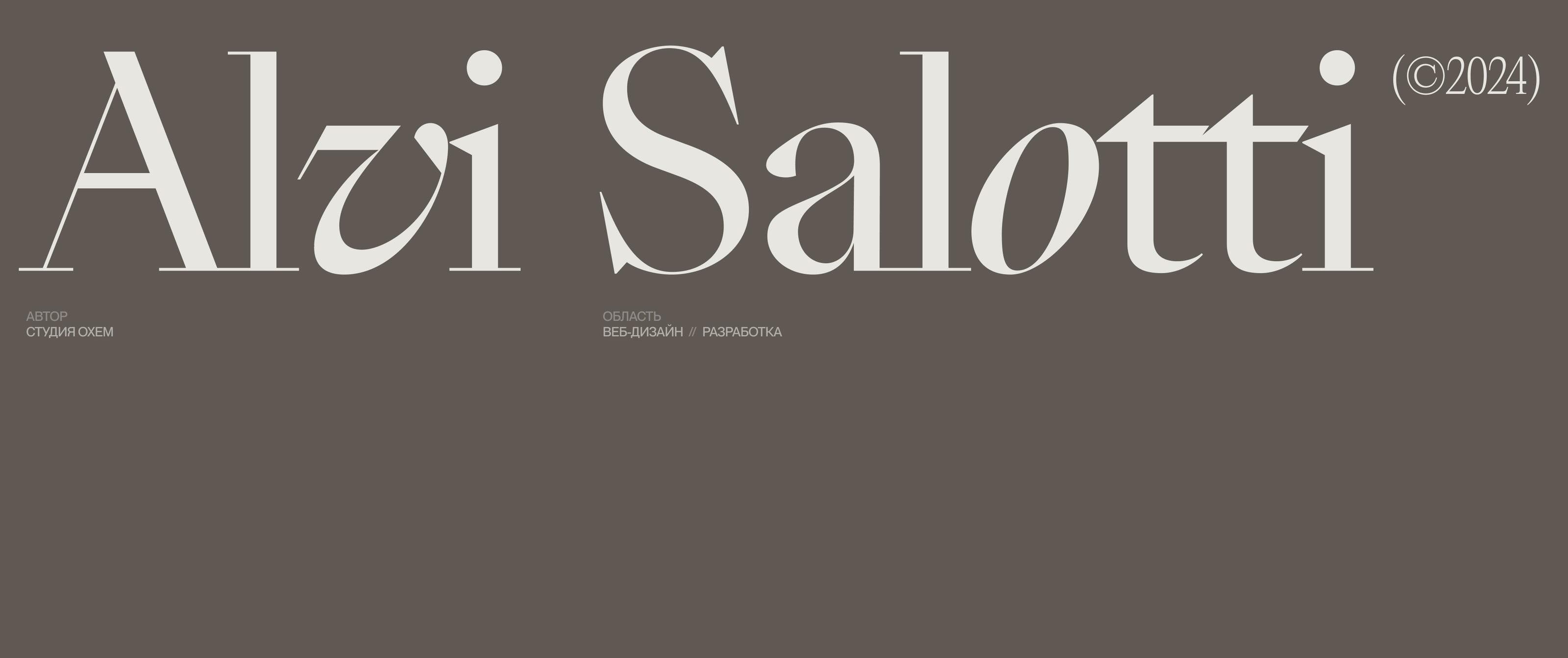 Alvi Salotti — Изображение №1 — Интерфейсы, Брендинг на Dprofile