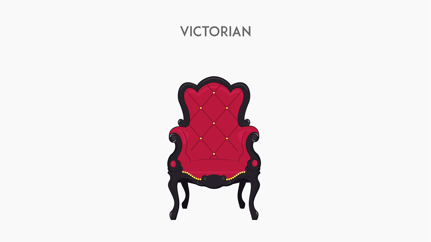 Furniture styles through history — Изображение №21 — Иллюстрация на Dprofile