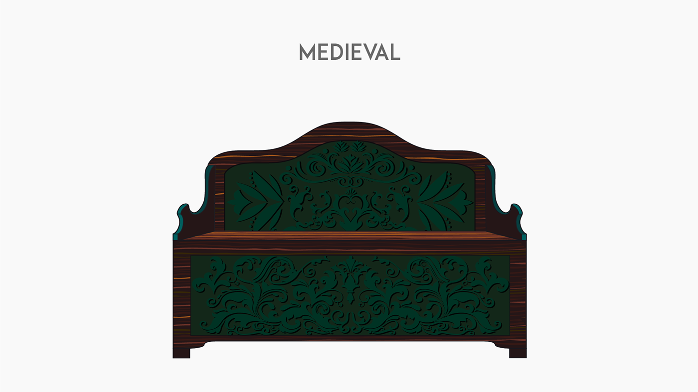 Furniture styles through history — Изображение №78 — Иллюстрация на Dprofile