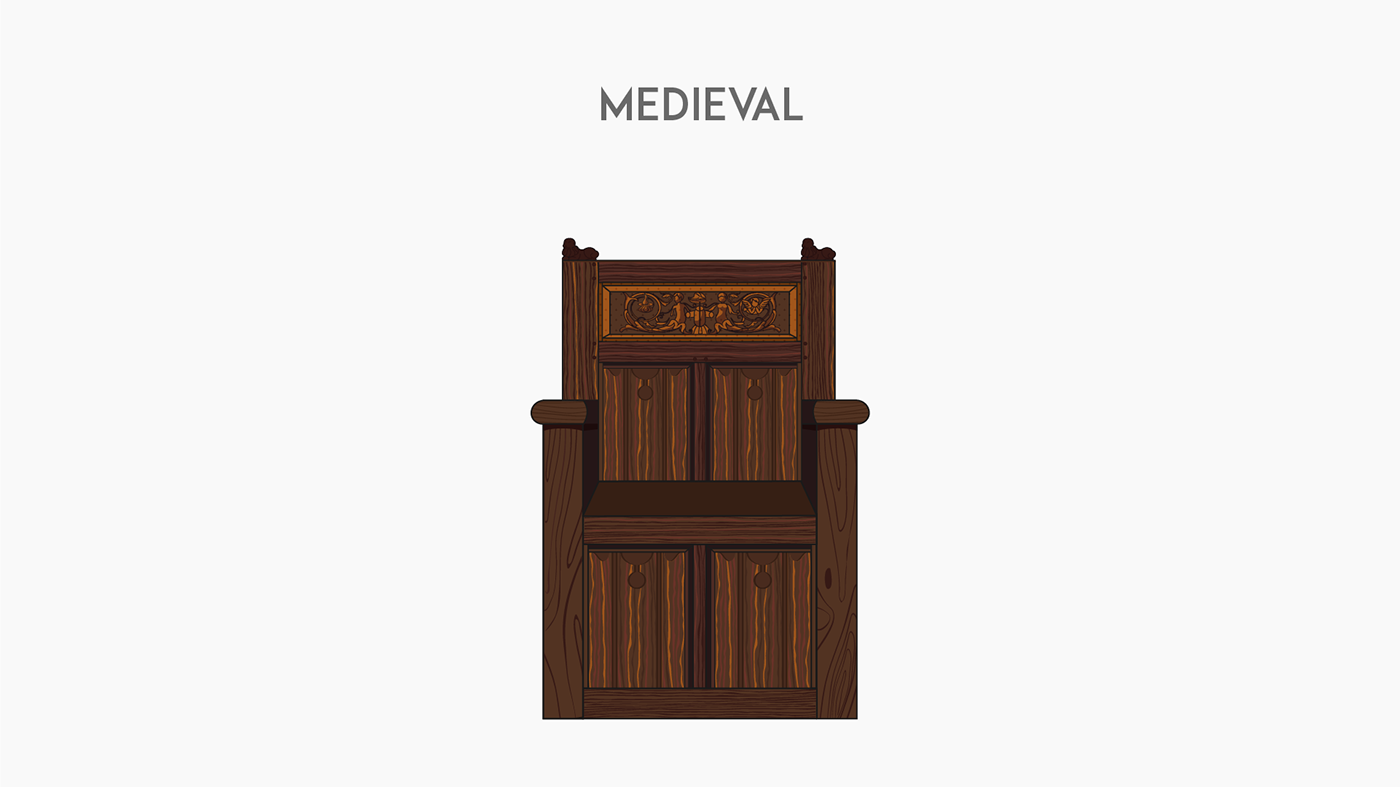 Furniture styles through history — Изображение №18 — Иллюстрация на Dprofile