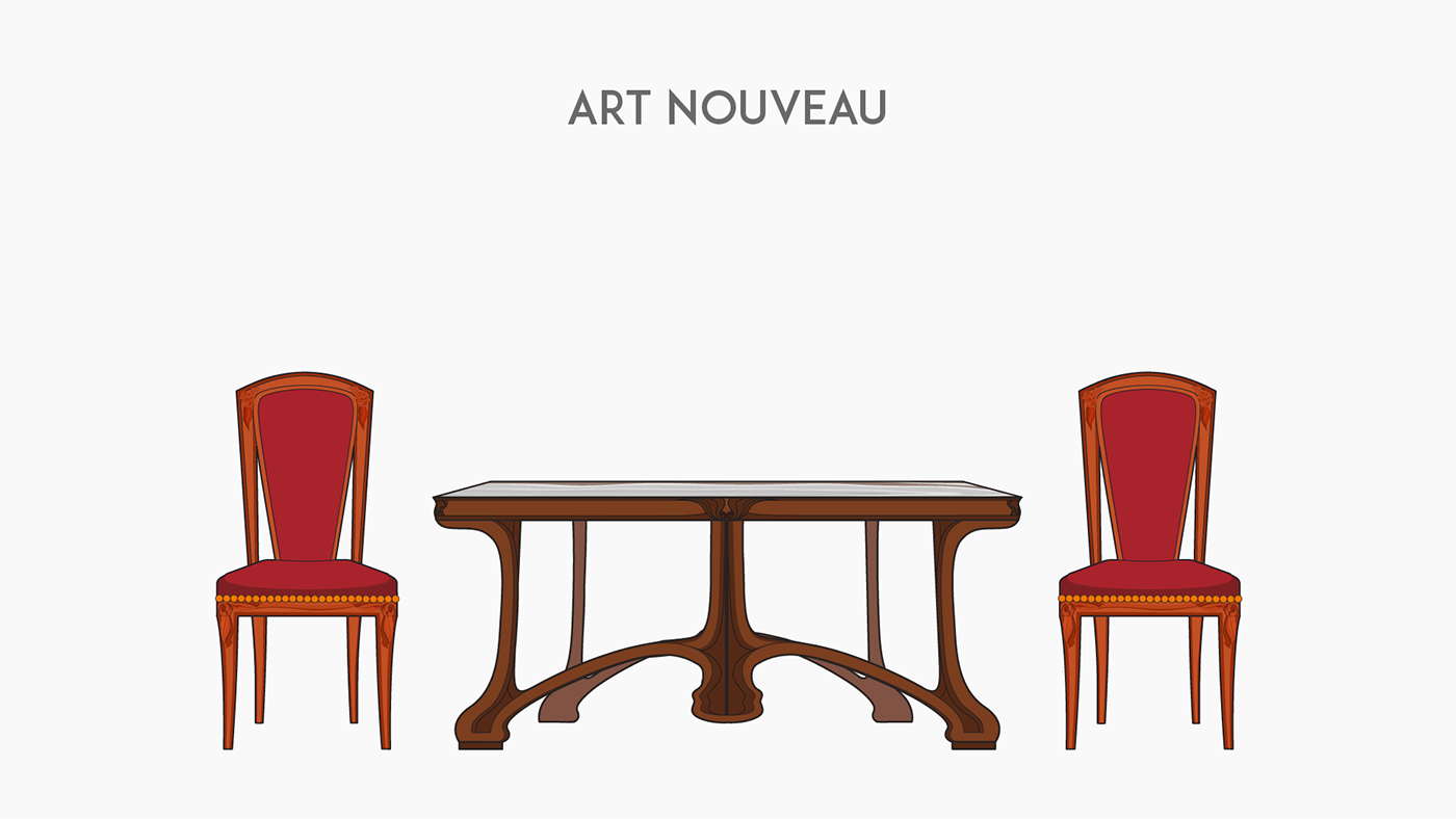 Furniture styles through history — Изображение №52 — Иллюстрация на Dprofile