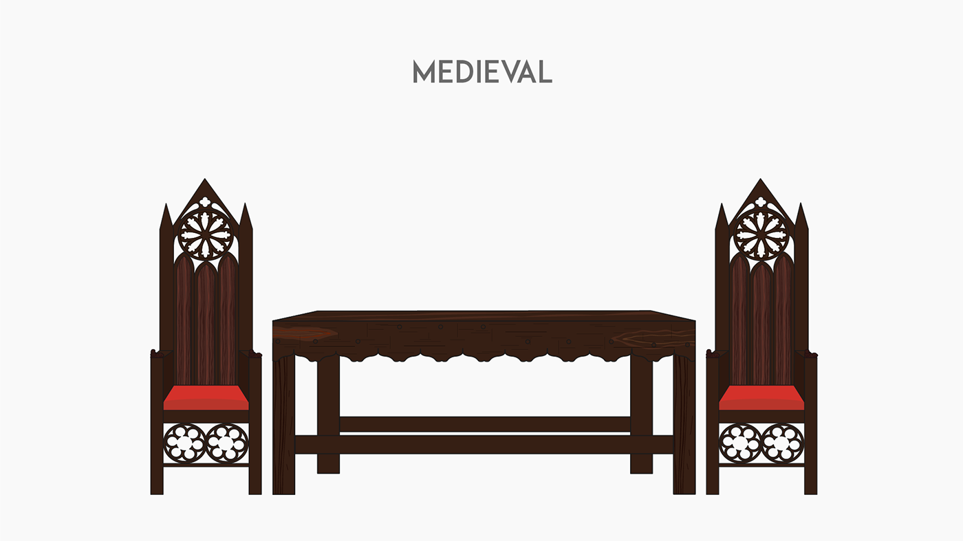 Furniture styles through history — Изображение №48 — Иллюстрация на Dprofile