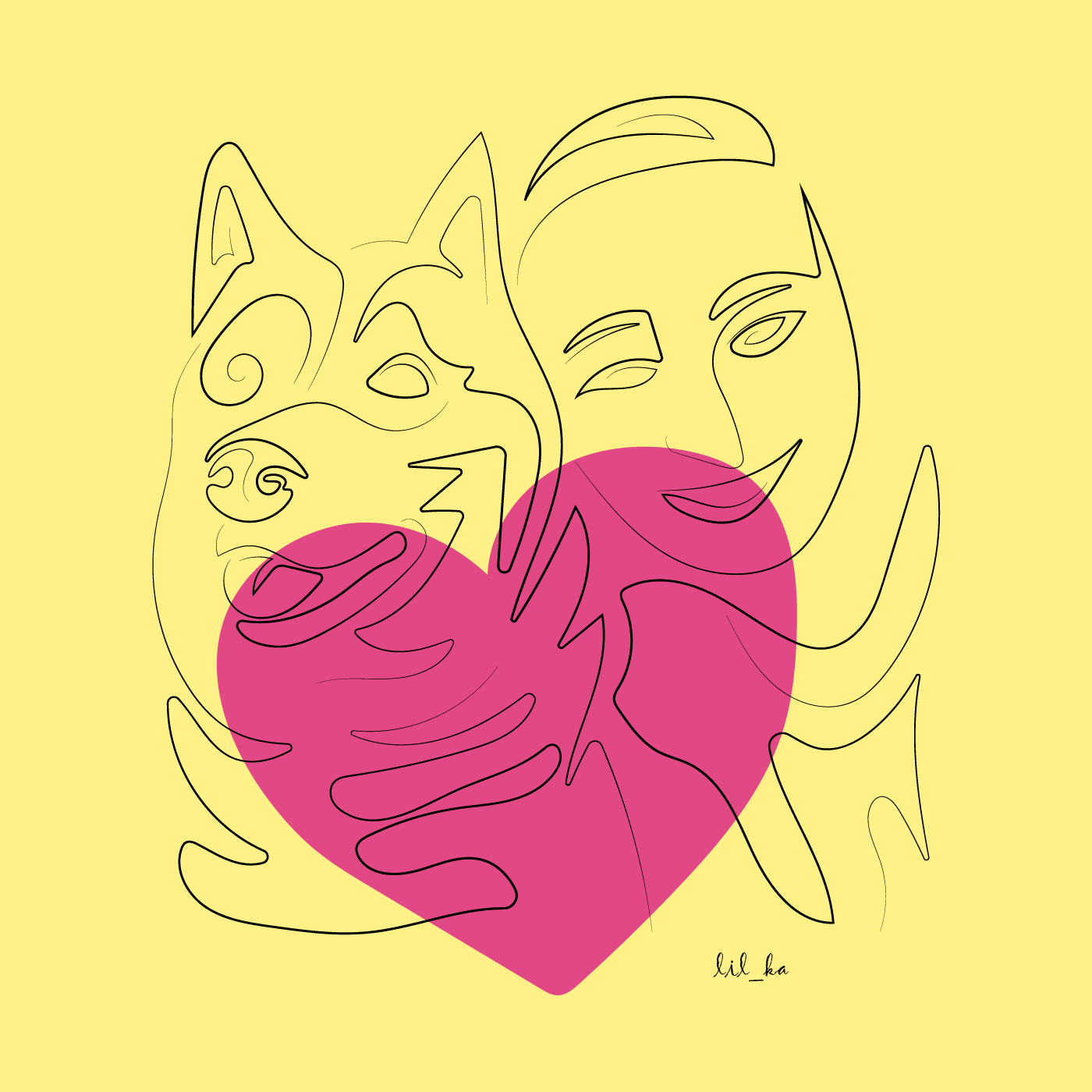 Дизайн в стиле "One line art" — Изображение №6 — Иллюстрация на Dprofile
