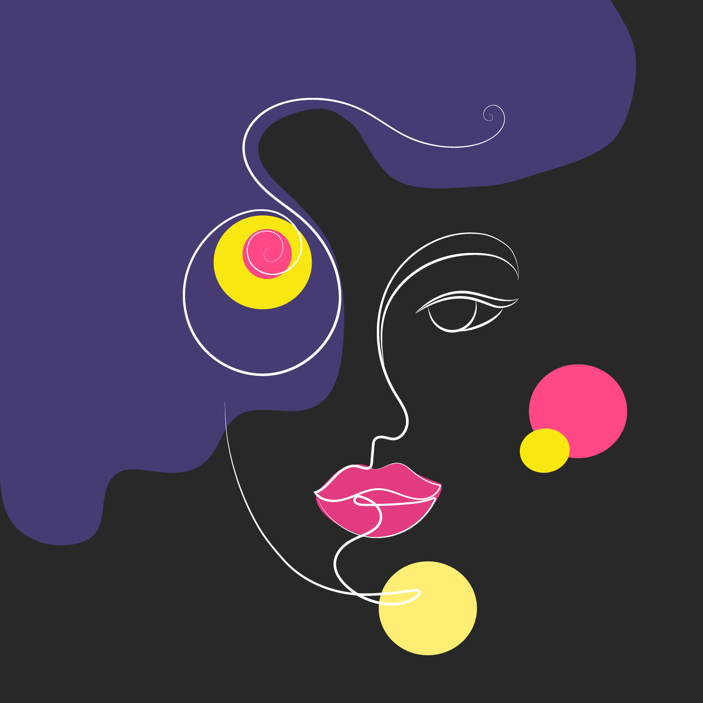 Дизайн в стиле "One line art" — Изображение №1 — Иллюстрация на Dprofile