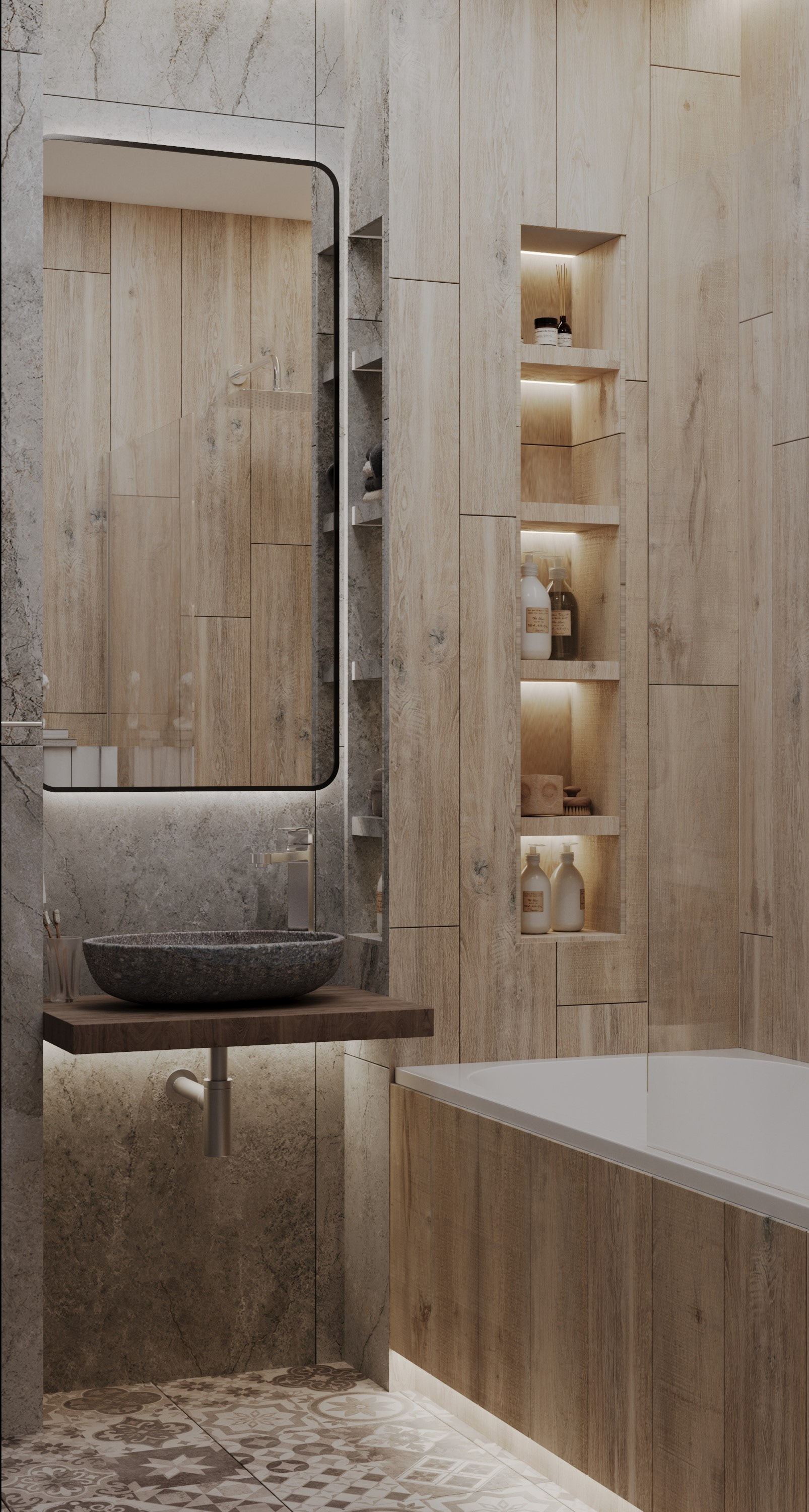 WOOD Bathroom — Изображение №2 — 3D на Dprofile