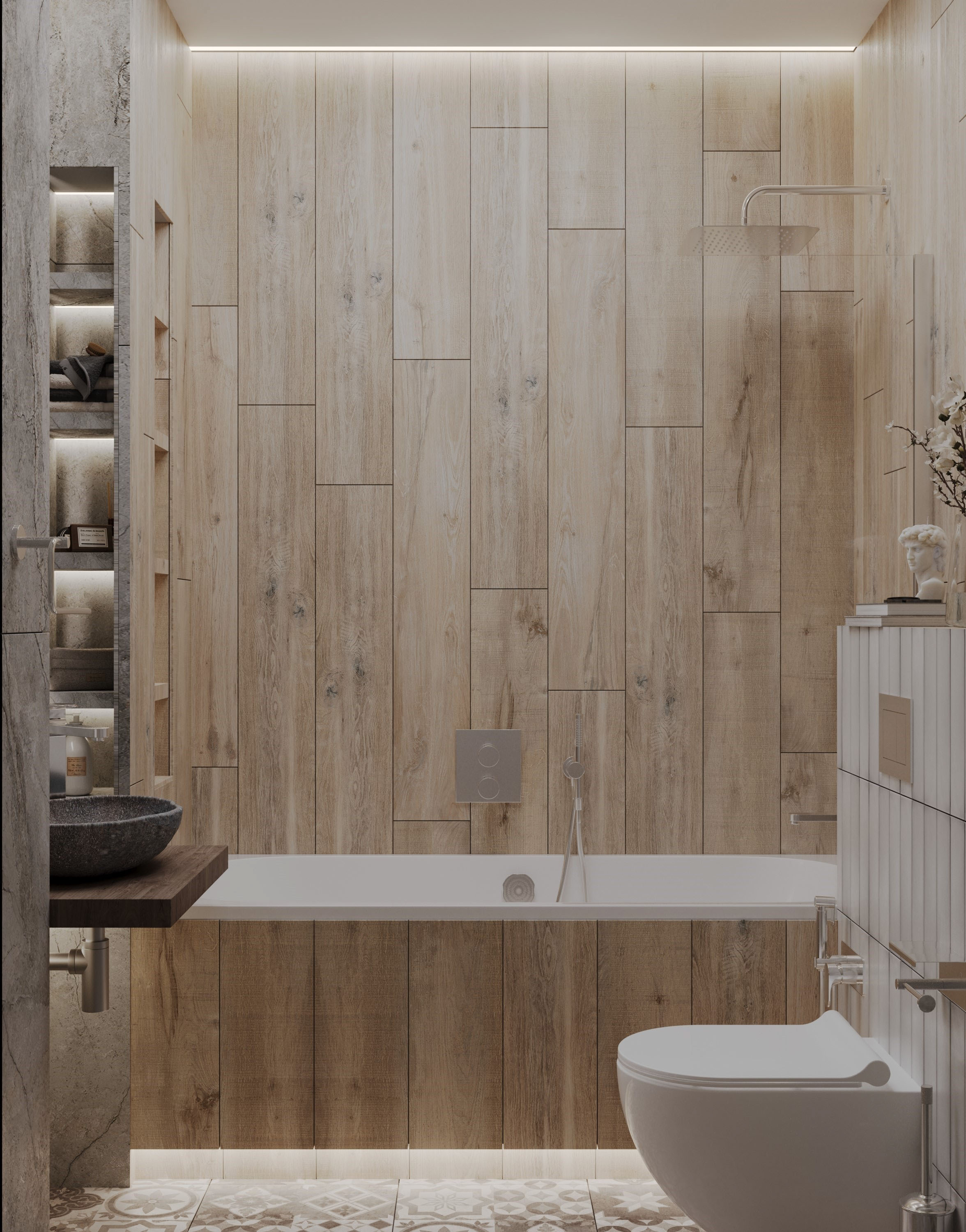 WOOD Bathroom — Изображение №1 — 3D на Dprofile