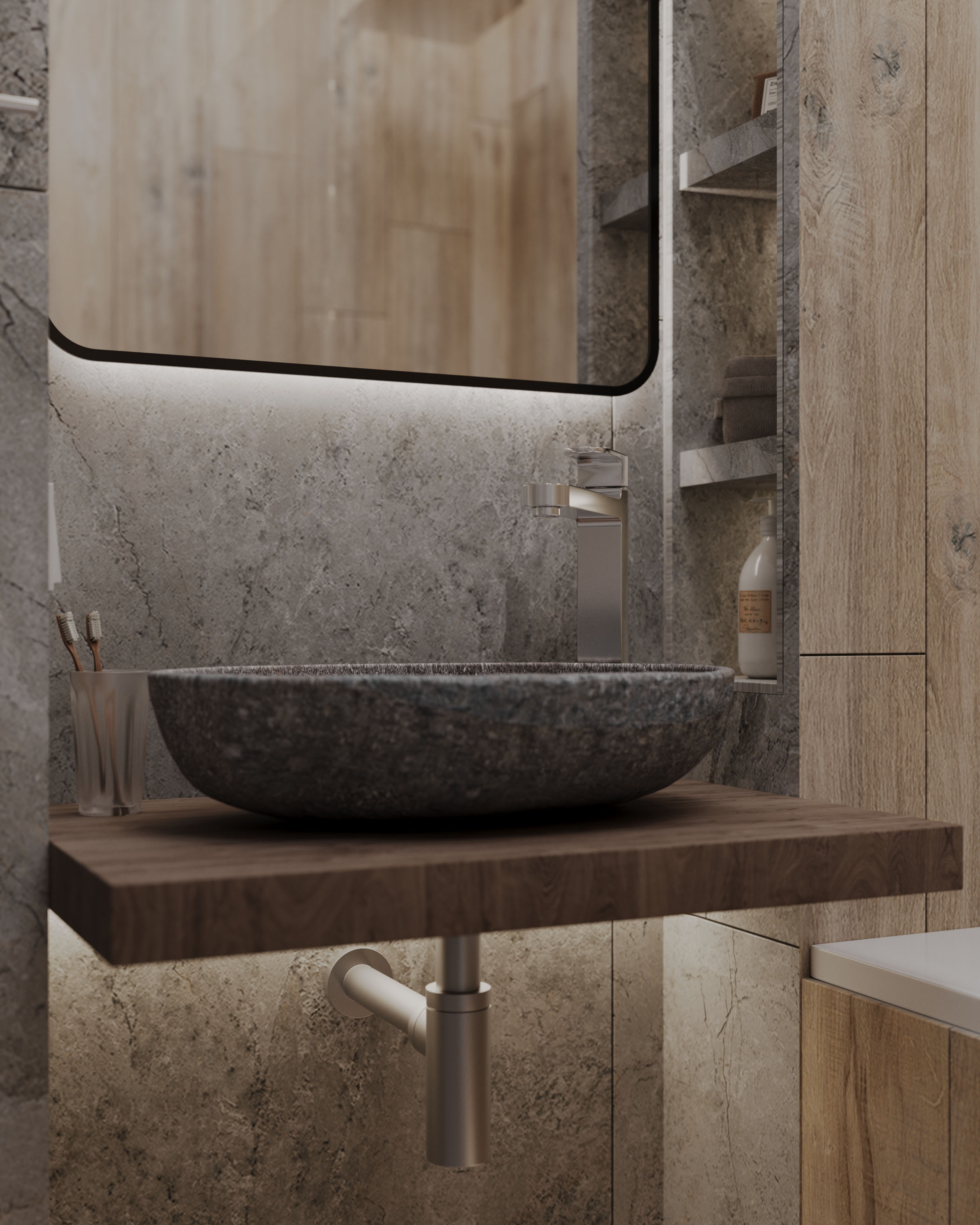 WOOD Bathroom — Изображение №5 — 3D на Dprofile