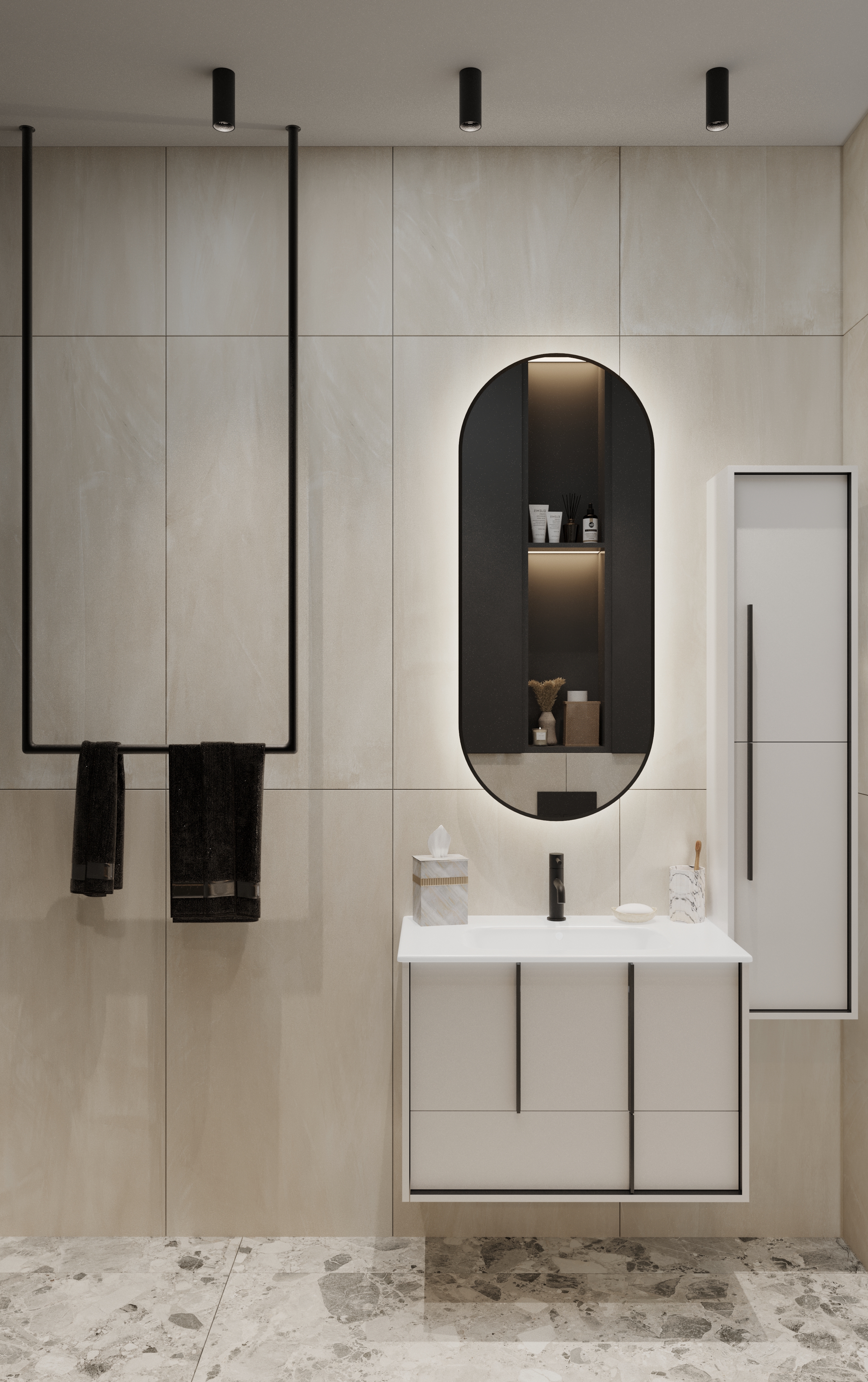 Black & White BATHROOM — Изображение №1 — 3D на Dprofile