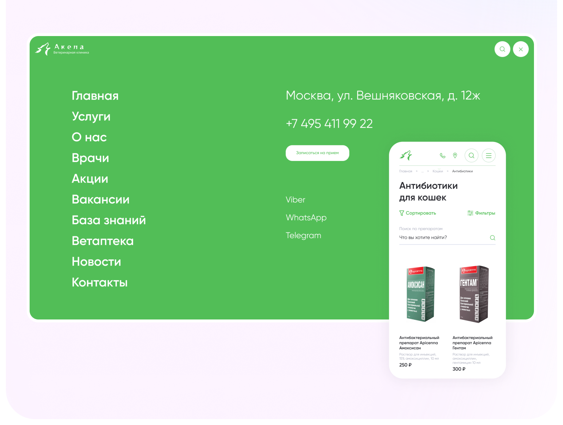 Veterinary clinic website | Сайт ветеринарной клиники — Изображение №9 — Интерфейсы на Dprofile