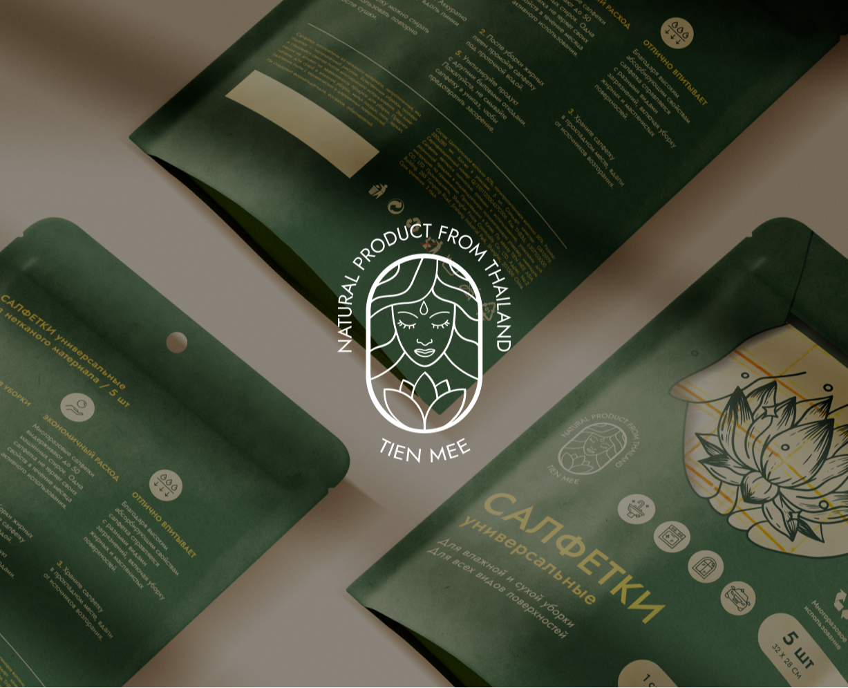 Дизайн упаковки салфеток — Брендинг, Графика на Dprofile
