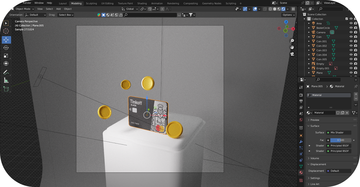 3D креативы Тинькофф — Изображение №4 — Графика, 3D на Dprofile
