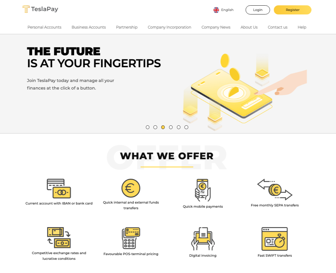 Ui/Ux TeslaPay на Dprofile