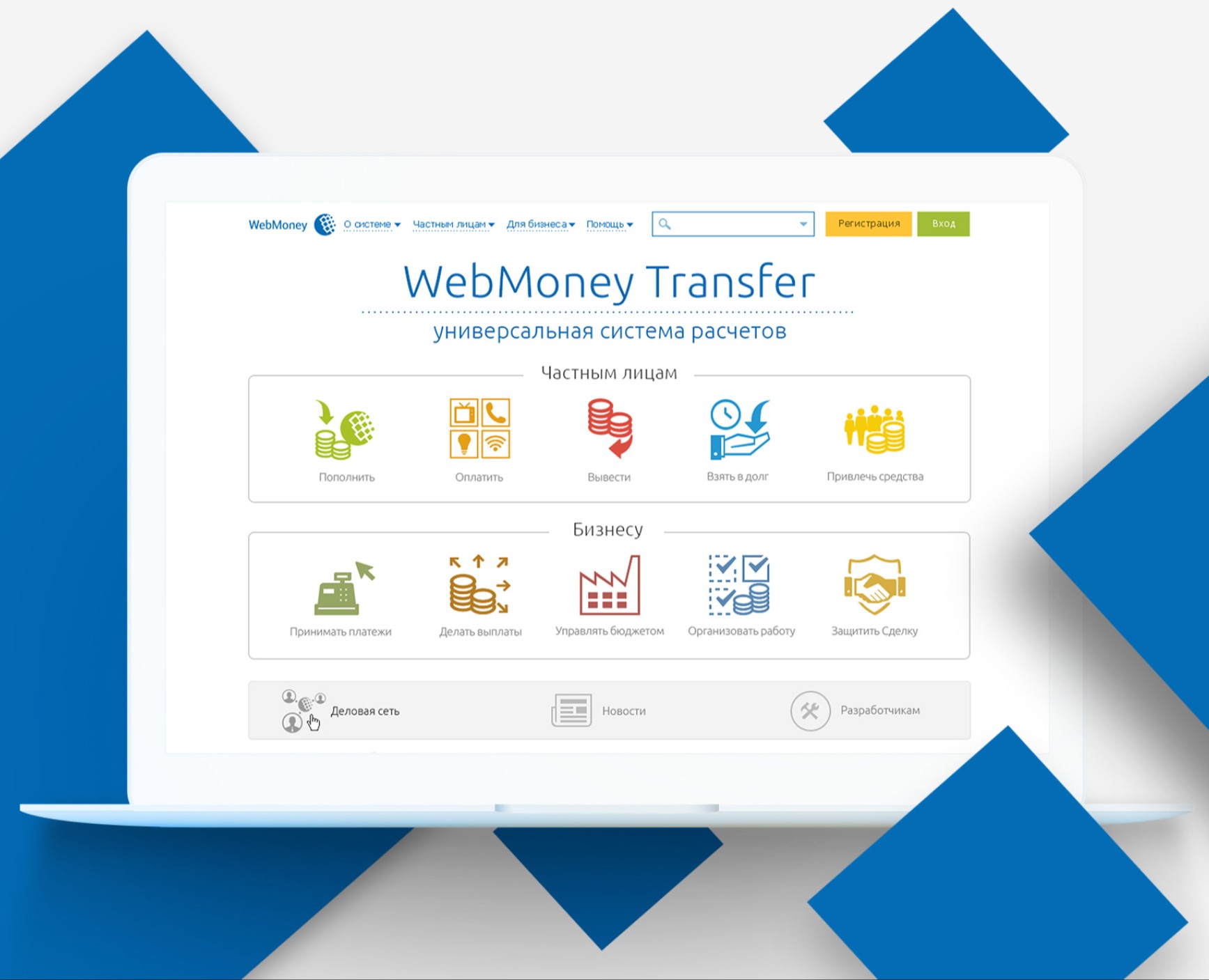 Web Design WebMoney Website (2014) — Интерфейсы на Dprofile