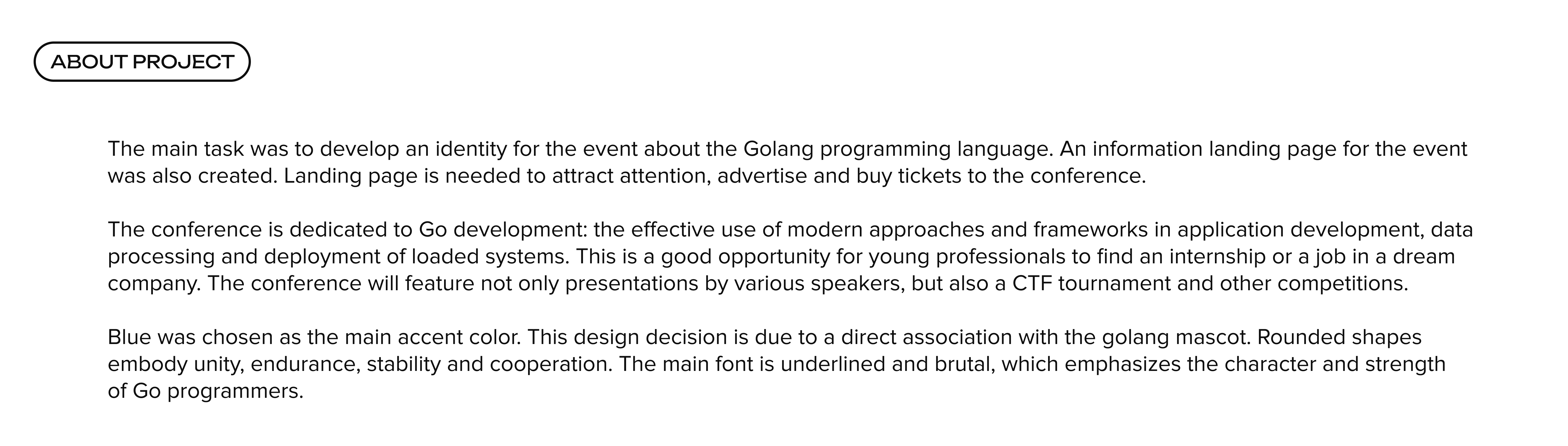 Брендинг мероприятия | Golang meetup — Изображение №3 — Интерфейсы, Брендинг на Dprofile