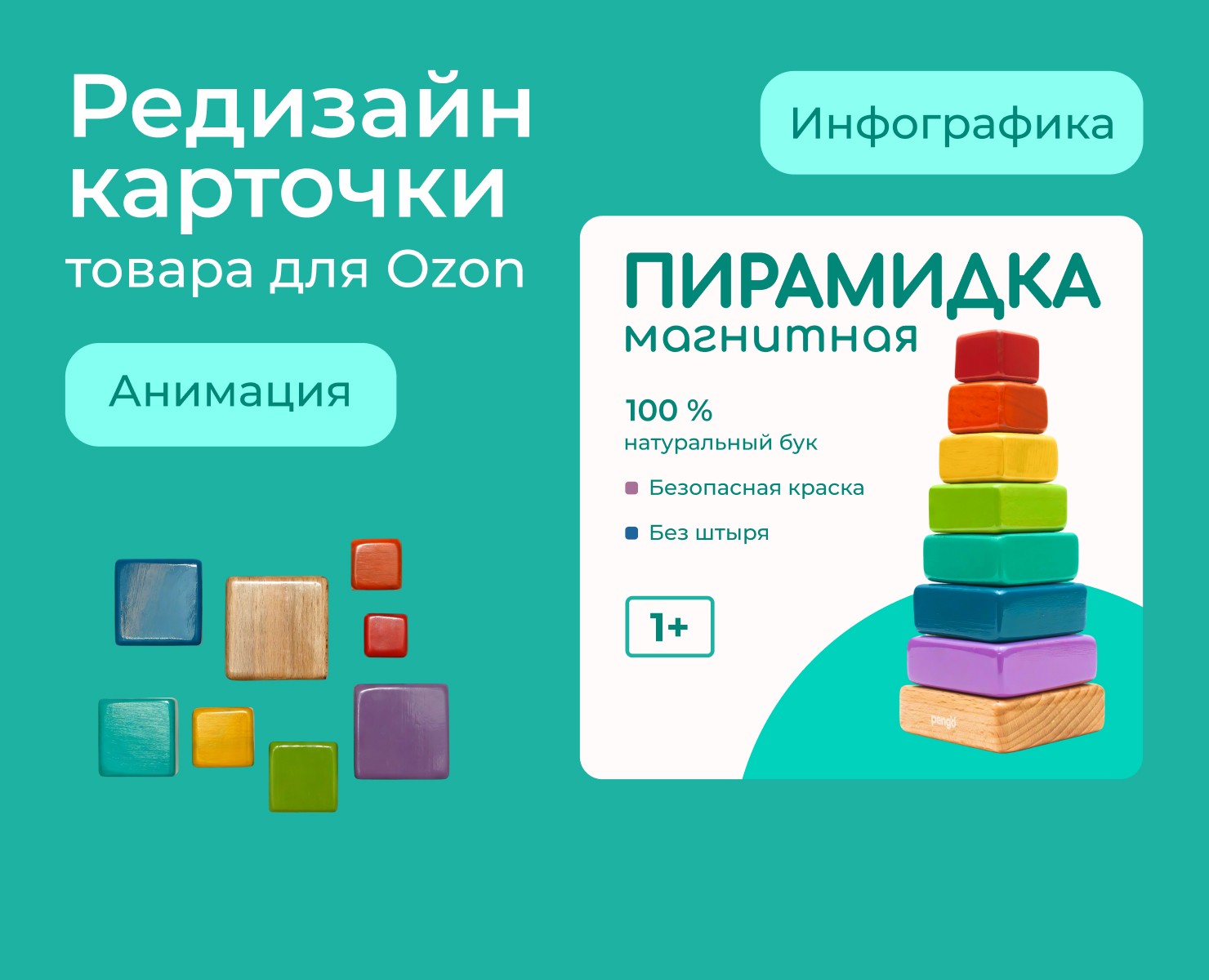 Редизайн карточки товара для Ozon-Анимация — Графика, Маркетинг на Dprofile