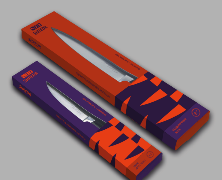 SHREDR (KNIVES & SCISSORS) Логотип и визуализация на Dprofile
