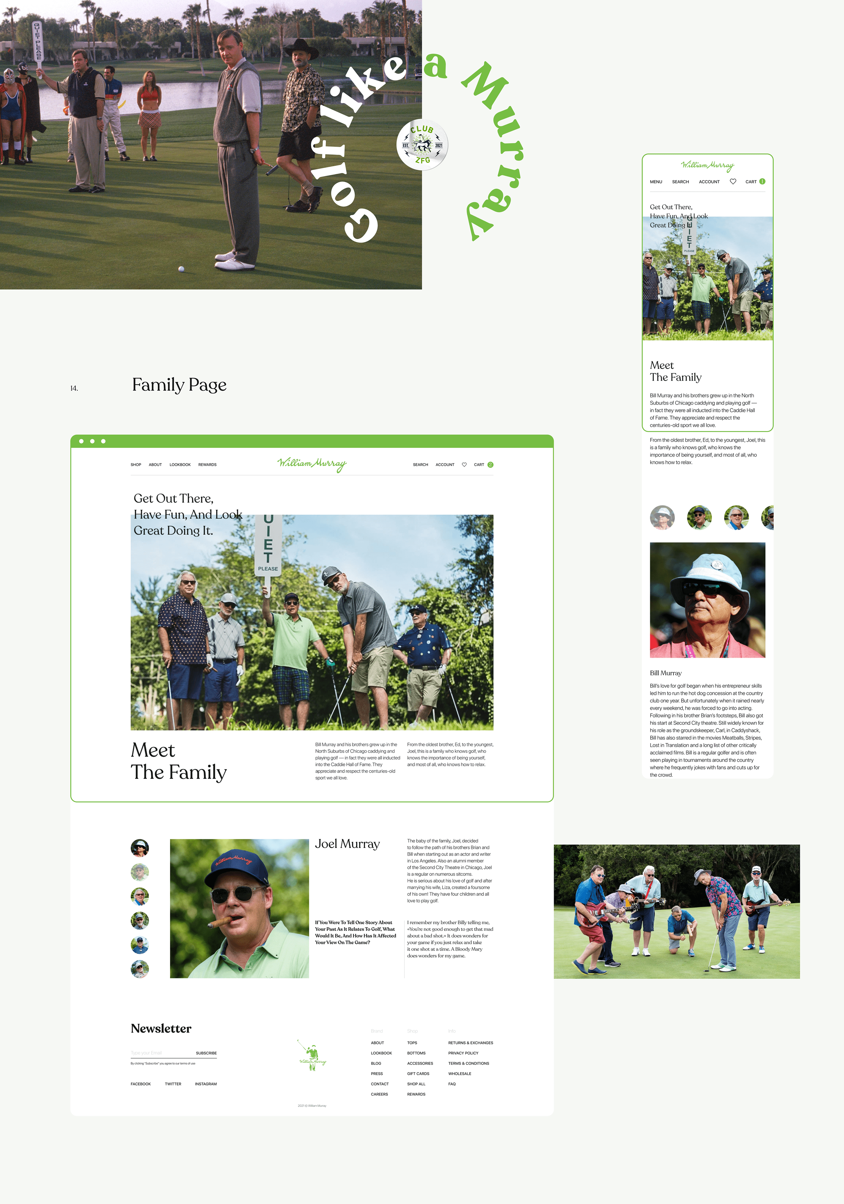 William Murray Golf — Redesign Concept — Изображение №18 — Интерфейсы на Dprofile