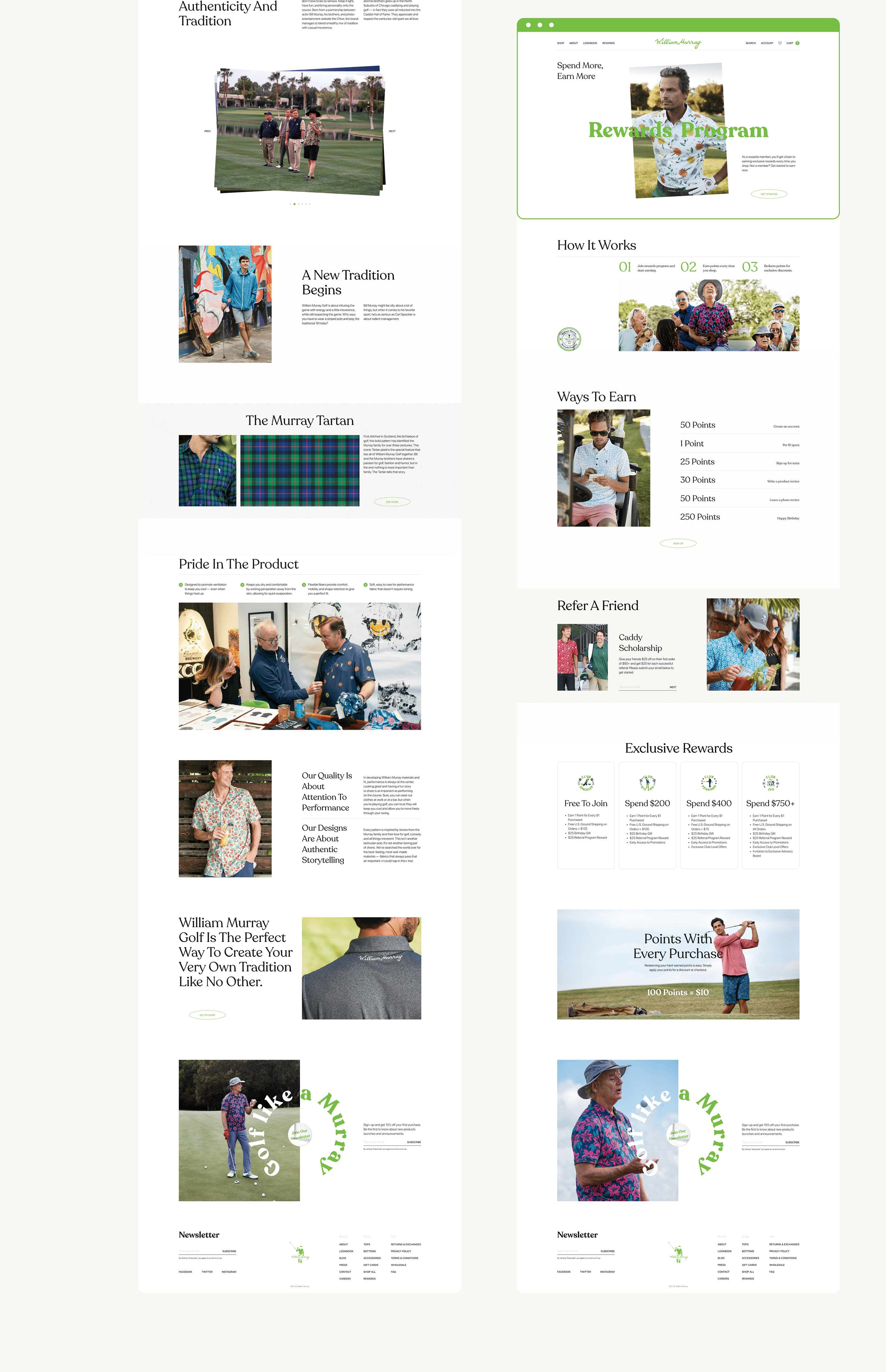 William Murray Golf — Redesign Concept — Изображение №11 — Интерфейсы на Dprofile